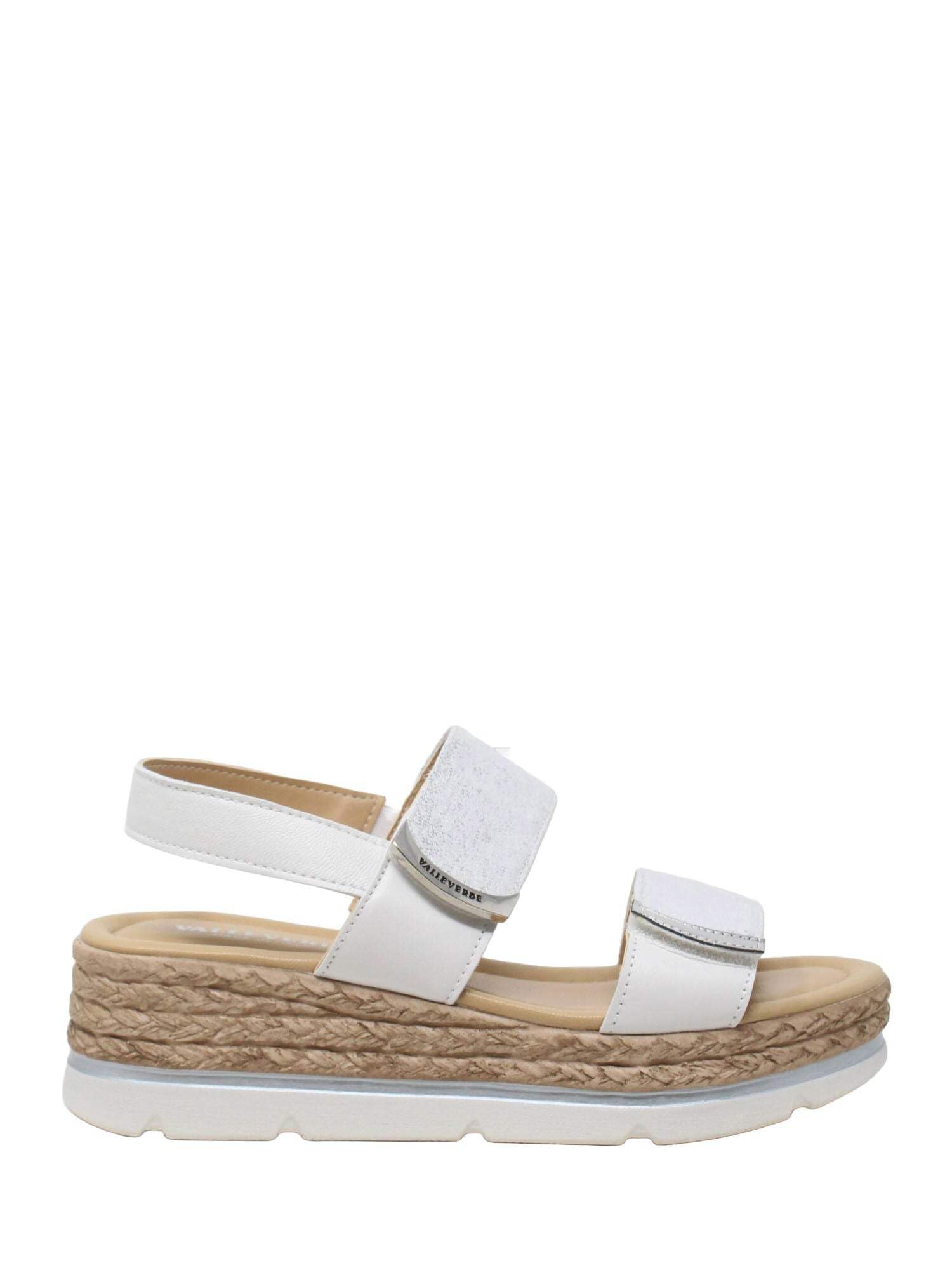 Sandales compensées Valleverde Blanc 32391 chaussure été confortable - 5