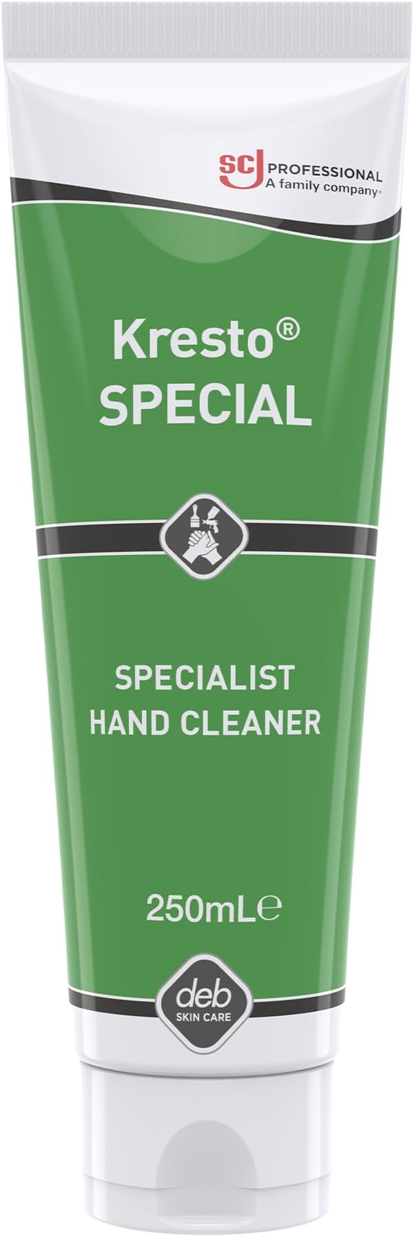 Kresto Special Hand Cleaner – Heavy Duty Formula for Paint, Adhesives & Sealants – Solvent-Based – Perfume Free – 250ml Tube – For Professional Use Only