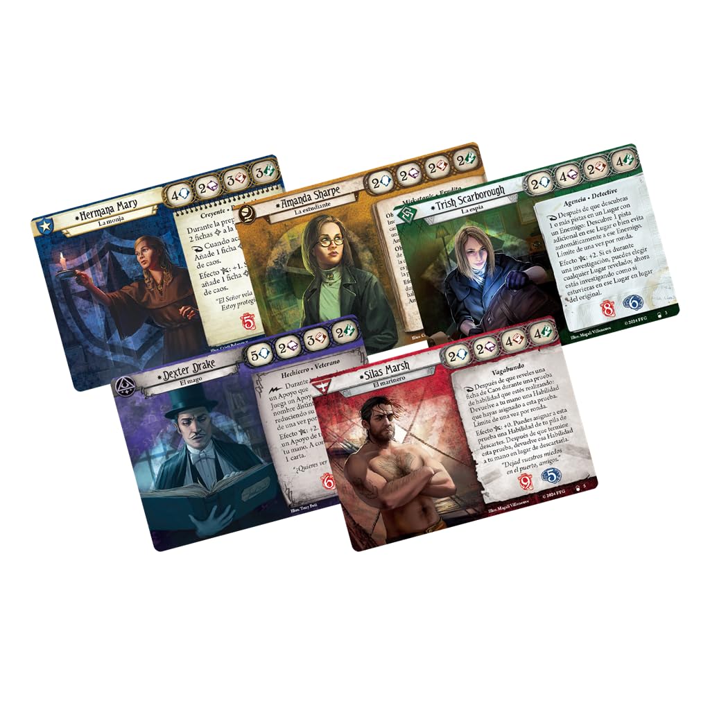 Fantasy Flight Games Arkham Horror LCG : La Conspiration d'Innsmouth | Extension des enquêteurs | Jeu de Cartes | À partir de 14 Ans | De 1 à 4 Joueurs | 30-120 Minutes par Partie | Espagnol