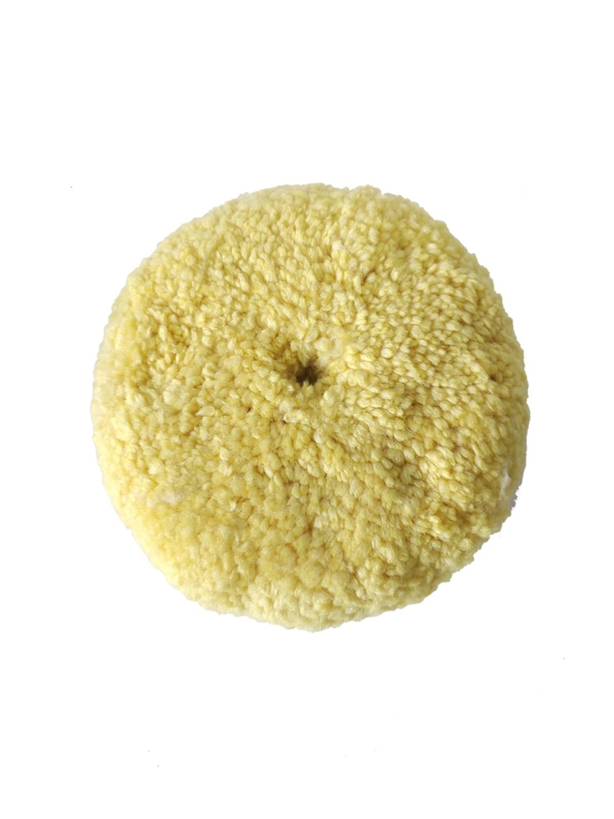 YANGQI yaoqijie 3M05705 Bola de Lana de Doble Cara Amarilla Pulida de Lana Pulida Tornillo de Bloqueo de Tornillo rasguños de Cera Gruesa Disco de Lana de Cera Lasting