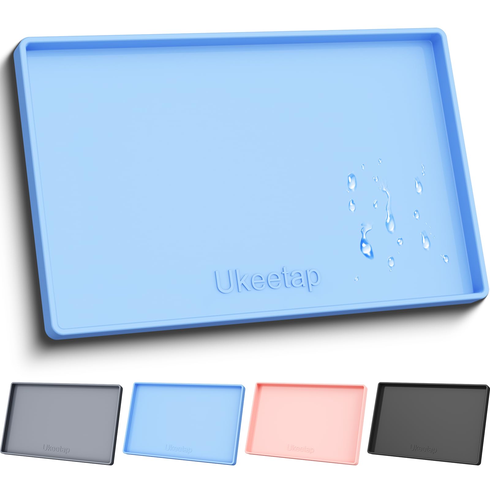 Silicone Feeding Mat - Waterproof & Raised Edge -16