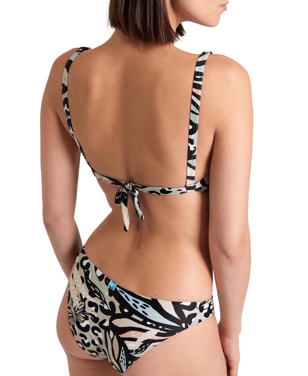 ARENA Women's Water Print Bikini Bralette Bañador de Dos Piezas Mujer (Pack de 1)