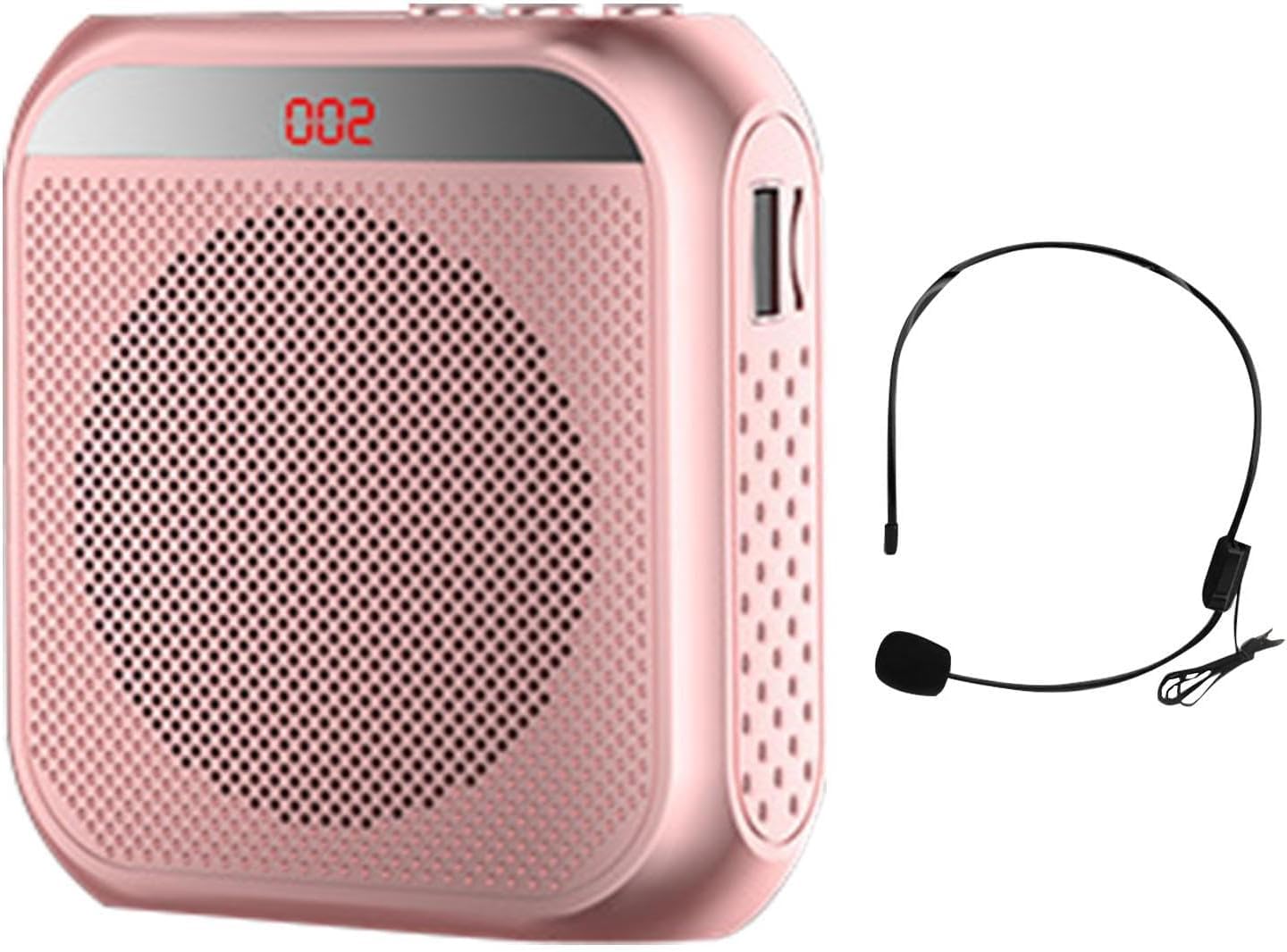 Voice Amplifier Wired Mini Portable Rechargeable with Personal Wired Microphone for Teachers, Classroom, Presentation, Tour Guides, Meeting, Coaches.