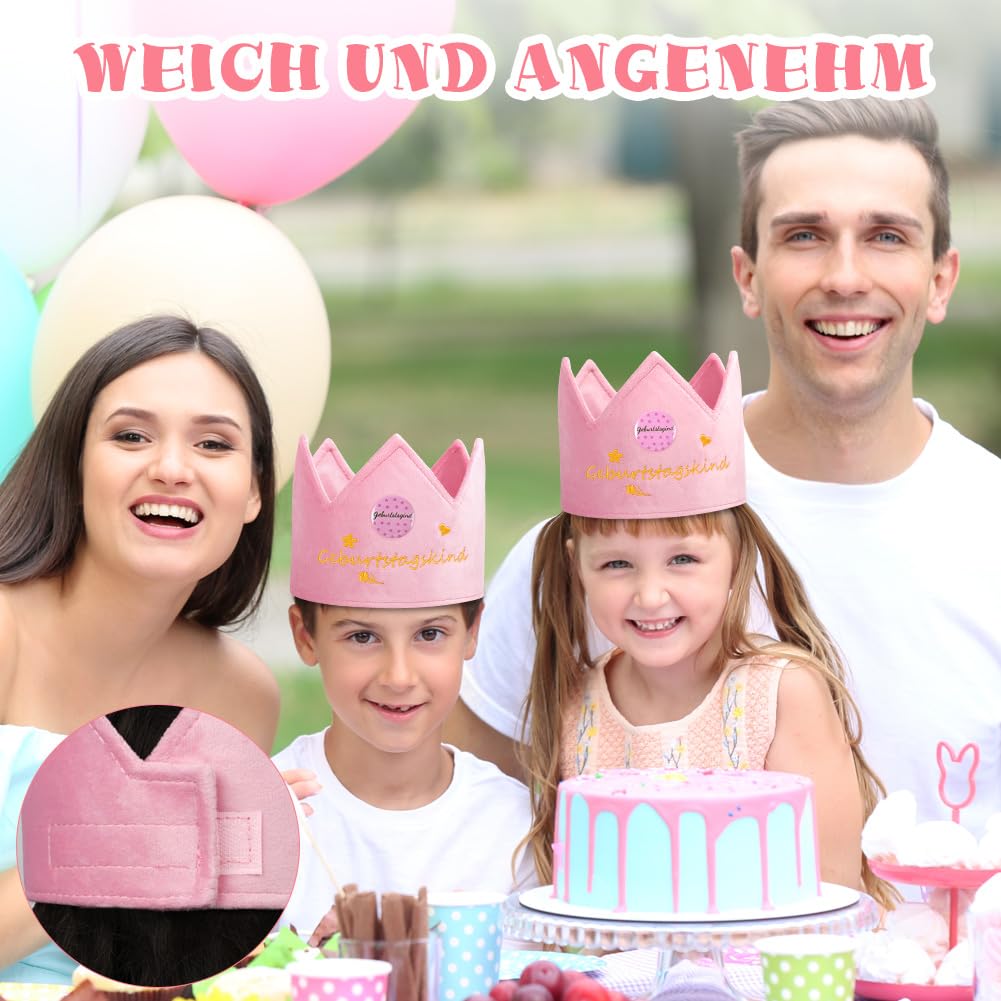 Corona Primo Compleanno Bambini 1 anno | Cappello In Tessuto Feltro Con Numeri Da 1 a 9 Intercambiabili Per Bambino, Ragazza | Regali E Dettagli Originali Di Anniversario, Feste e Celebrazioni