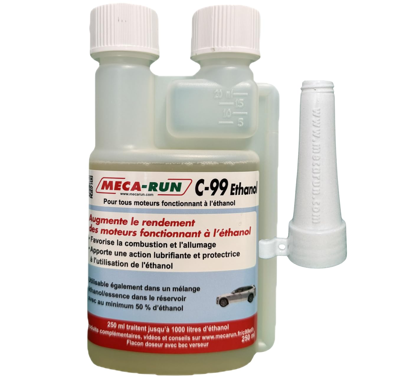 MecaRun Additif Ethanol E85 Bioéthanol C99 250ml