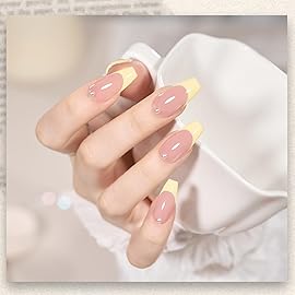 GAOY Pastel Yellow Gel Nail Polish, 16ml Soak Off Gel Polish, UV Light Cure for Nail Art DIY Manicure at Home, 1997 Pastel Yellow