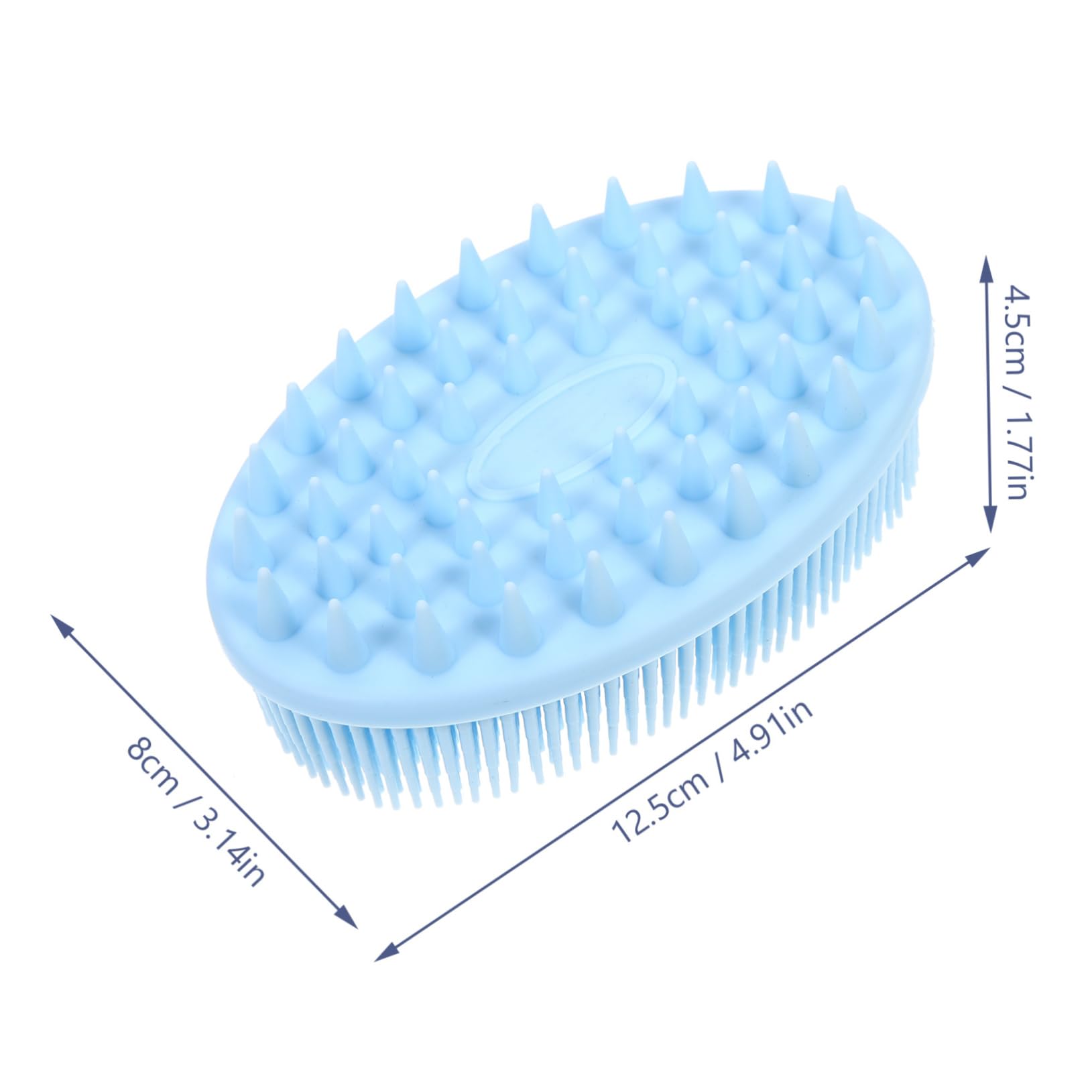 Outanaya Bath Brush Double-Sided Shower Brush for Baby Kids Silicone Bathing Accessories Bathing Brush