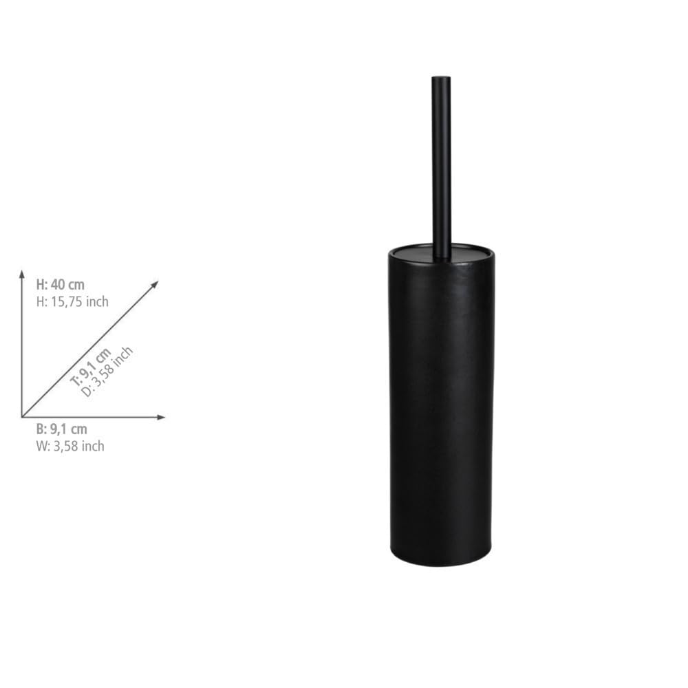 Keramik WC-Garnitur Mod. Casoli Schwarz WC-Bürste mit Silikon