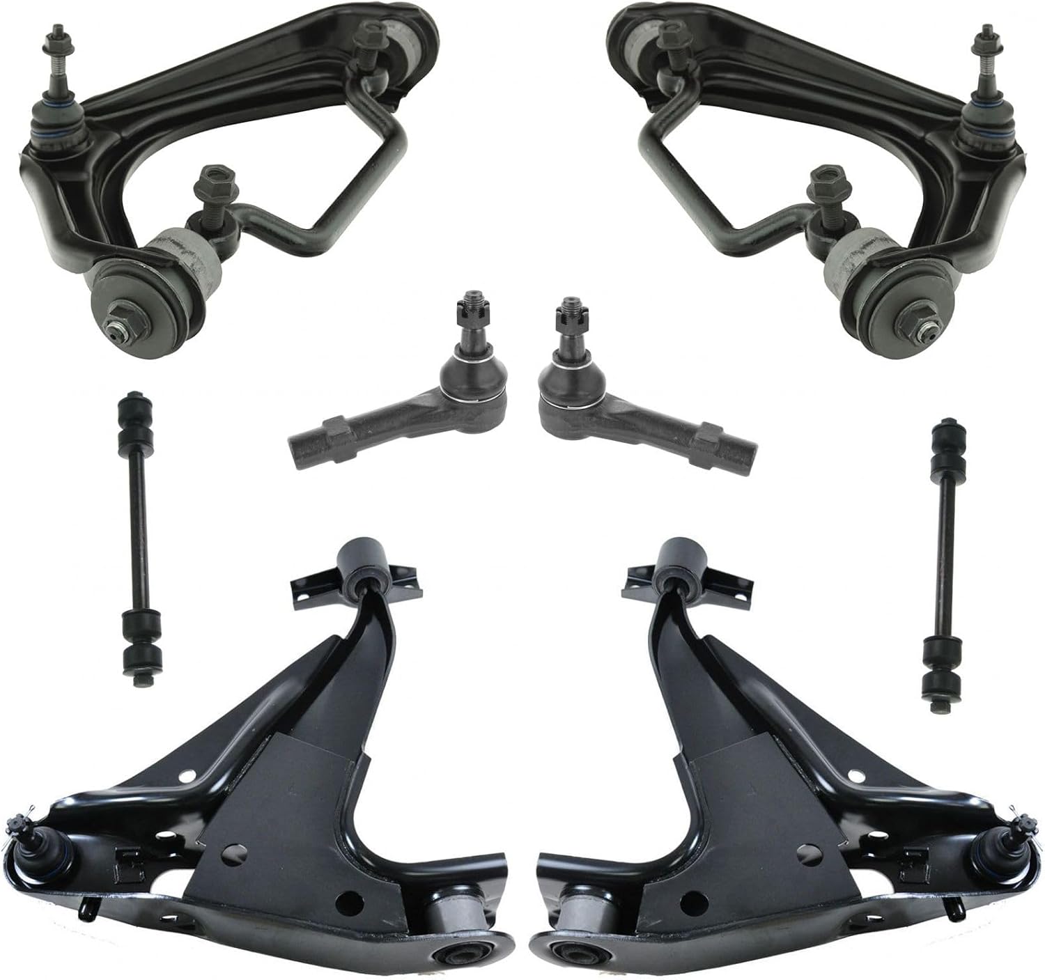 TRQ Front Steering & Suspension Kit with Control Arms and Ball Joints
