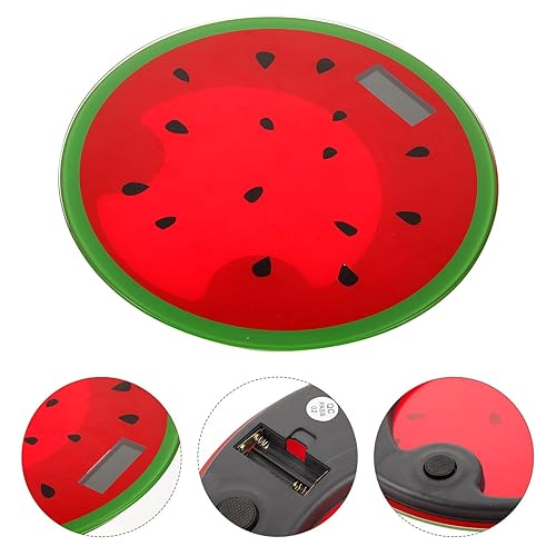 Miniatura 7 de TIDTALEO Portable Digital Watermelon Shaped Travel Scale Lightweight Body Weight Monitor with Tempered Platform and High-Precision Sensors for