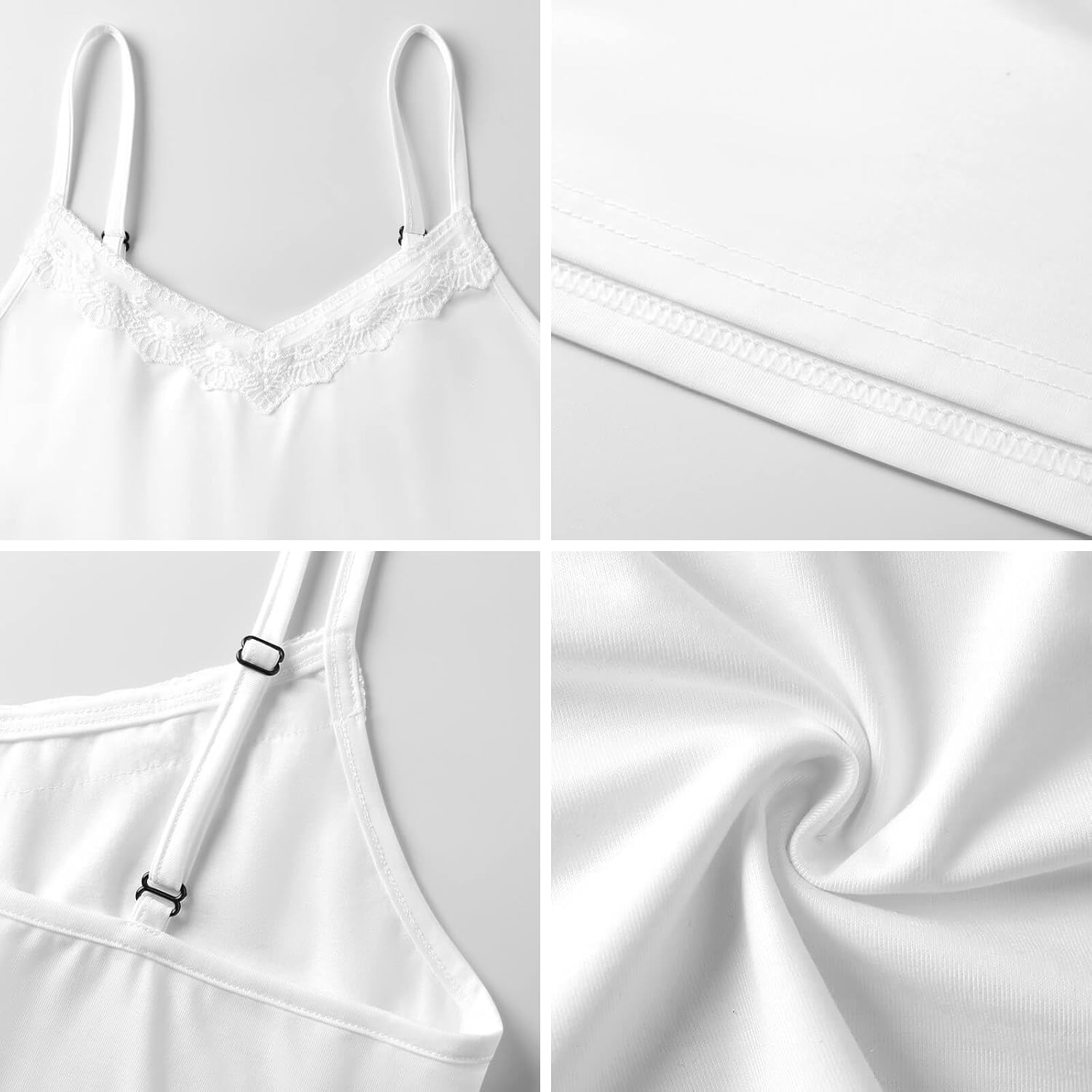 VKPSCHJ Women Camisole Tops V-Neck Summer Trendy Lace Tank Tops,Tiger Face Jungle Leaves, - Image 7