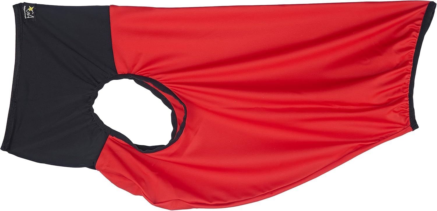 Peto lycra pour galgo Galguita Amelie rouge et noir taille M