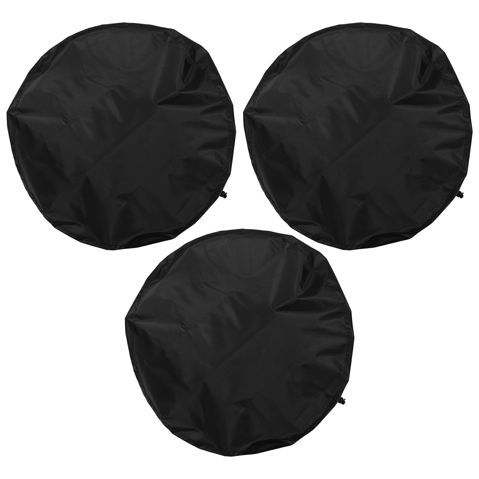 Cubierta para barril redondo de alta densidad protector textil resistente negro de 3 piezas