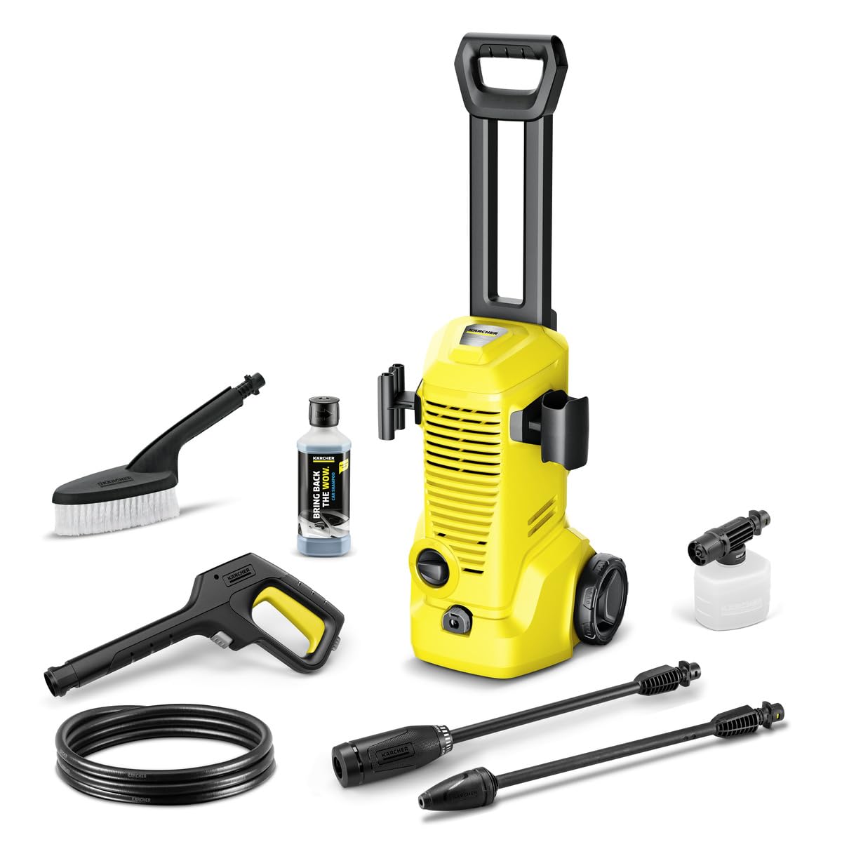 Kärcher High Pressure Washer K 2 P Car 1.611-101.0, pressure: max. 110 bar, flow rate: 360 l/h, area: 20 m²/h, weight: 4.2 kg, high-pressure gun, high-pressure hose, Car kit