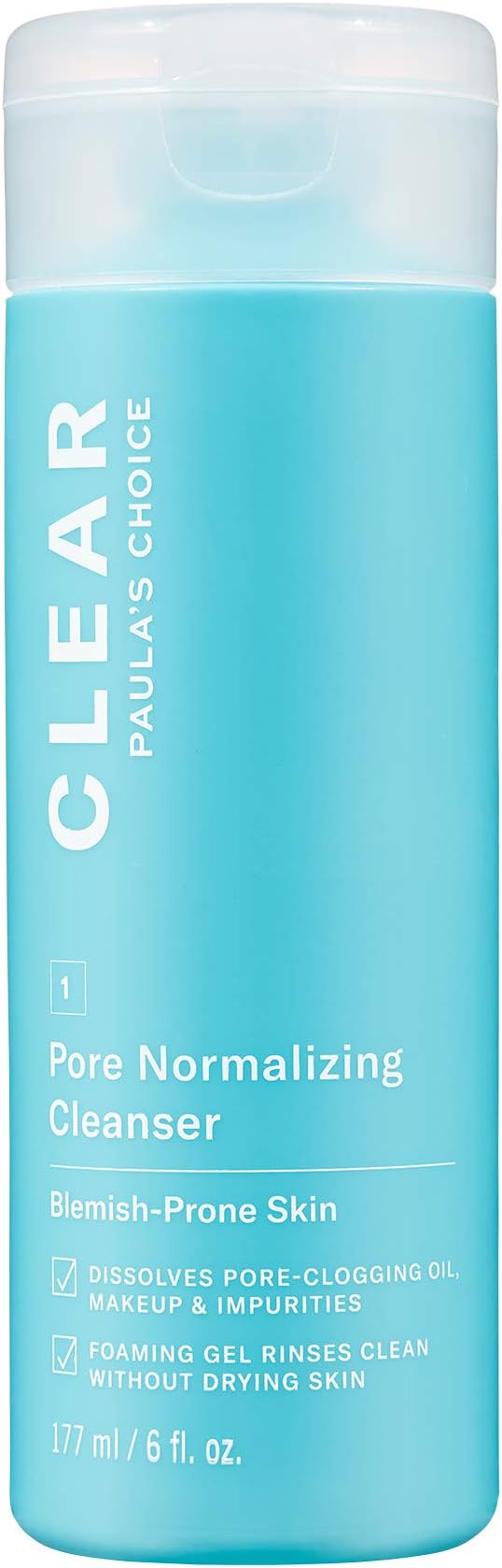 Paula's Choice CLEAR Pore Normalizing Gel cleanser, 6 Ounce Bottle