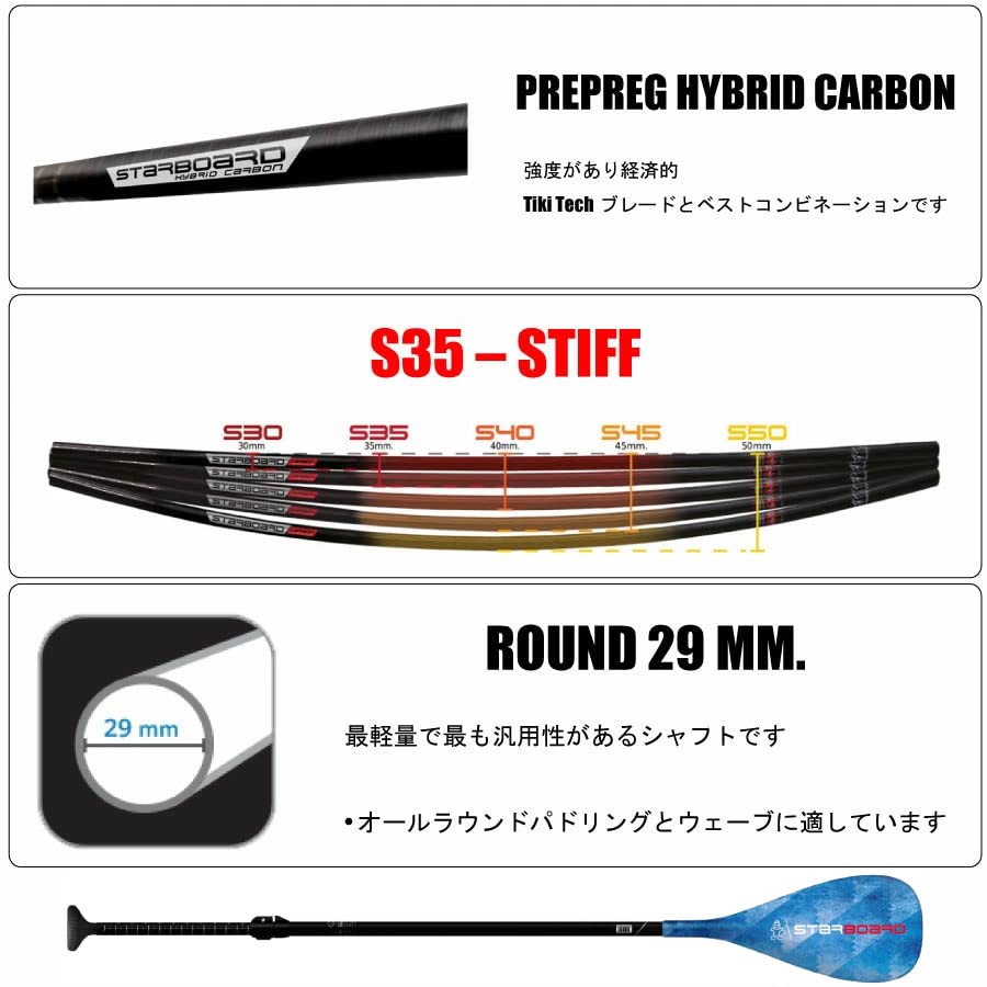 Amazon | STARBOARD PADDLE Enduro Tiki Tech BLUE 29mm 3pcs S size