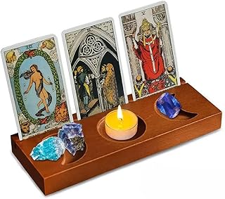 Mystico Tarot Card Stand/Holder - Display Your Tarot Deck - Wooden Tarot Card Stand - Tarot Accessories - Tarot Board - Witch & Spirits Room Decor