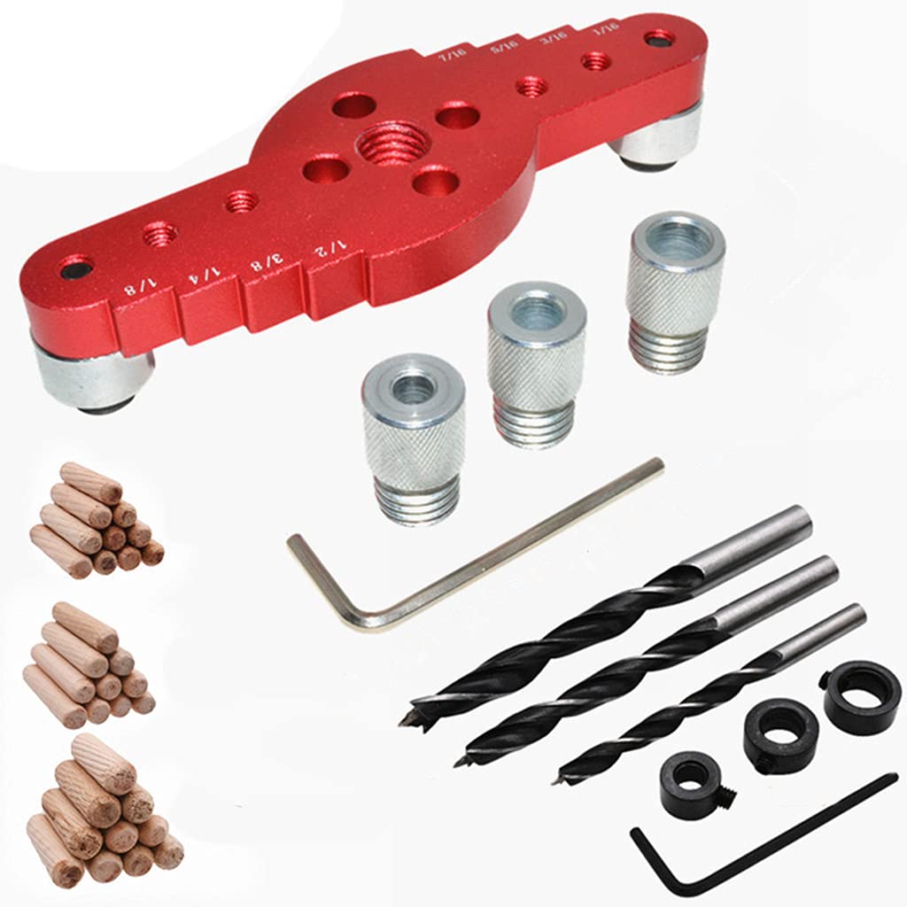 6mm 8mm 10mm Jig Pocket Hole Drilling Center Locator Center Dowel Guide Doweling Set Woodworking Tools