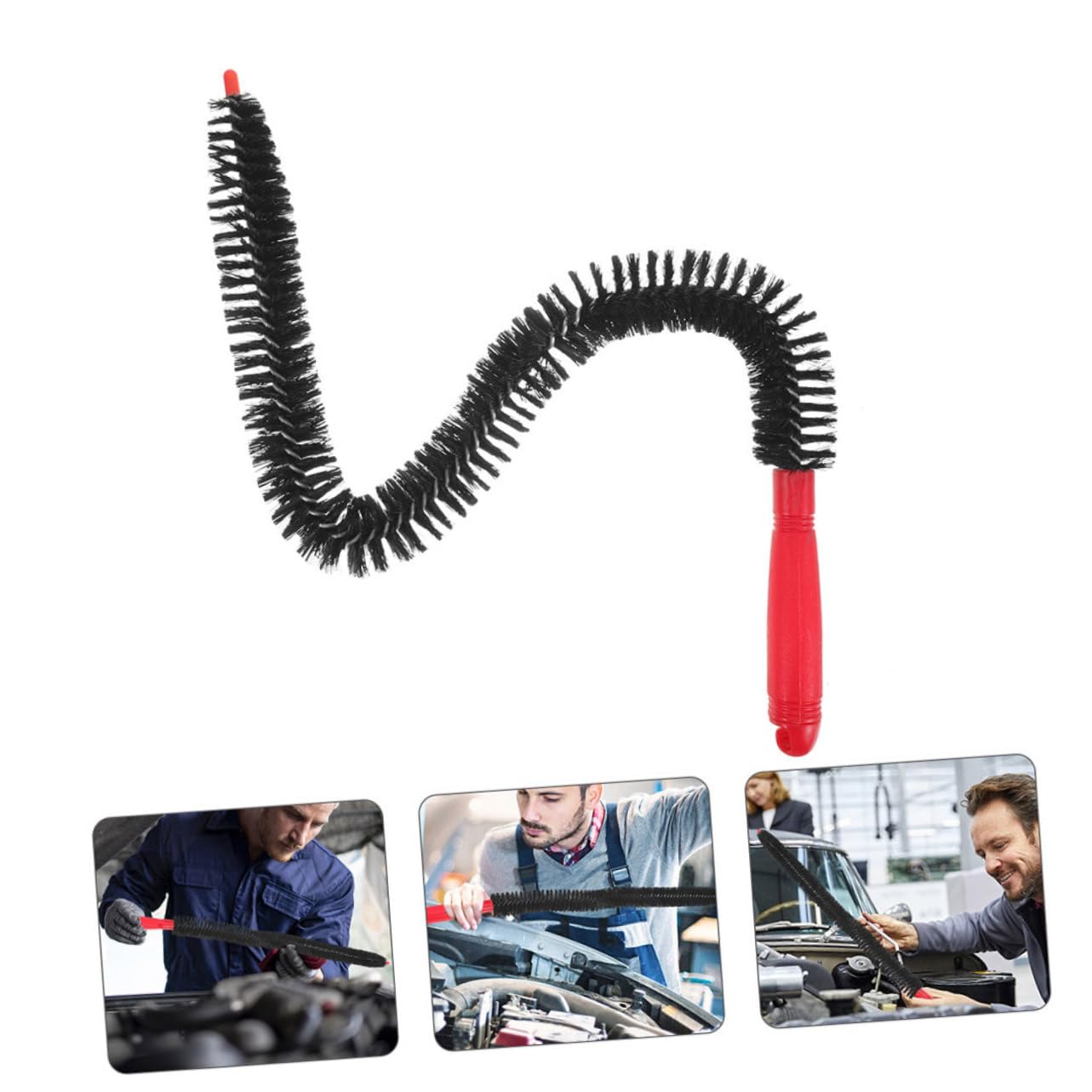 Cabilock 4 Set Spazzola Per La Pulizia Spazzole Spolverini Per La Pulizia Estensibili Pennello Pulizia Spazzola Flessibile Con Manico Più Lungo Pennello Pulitore Flessibile Nylon 2 Pezzi*4