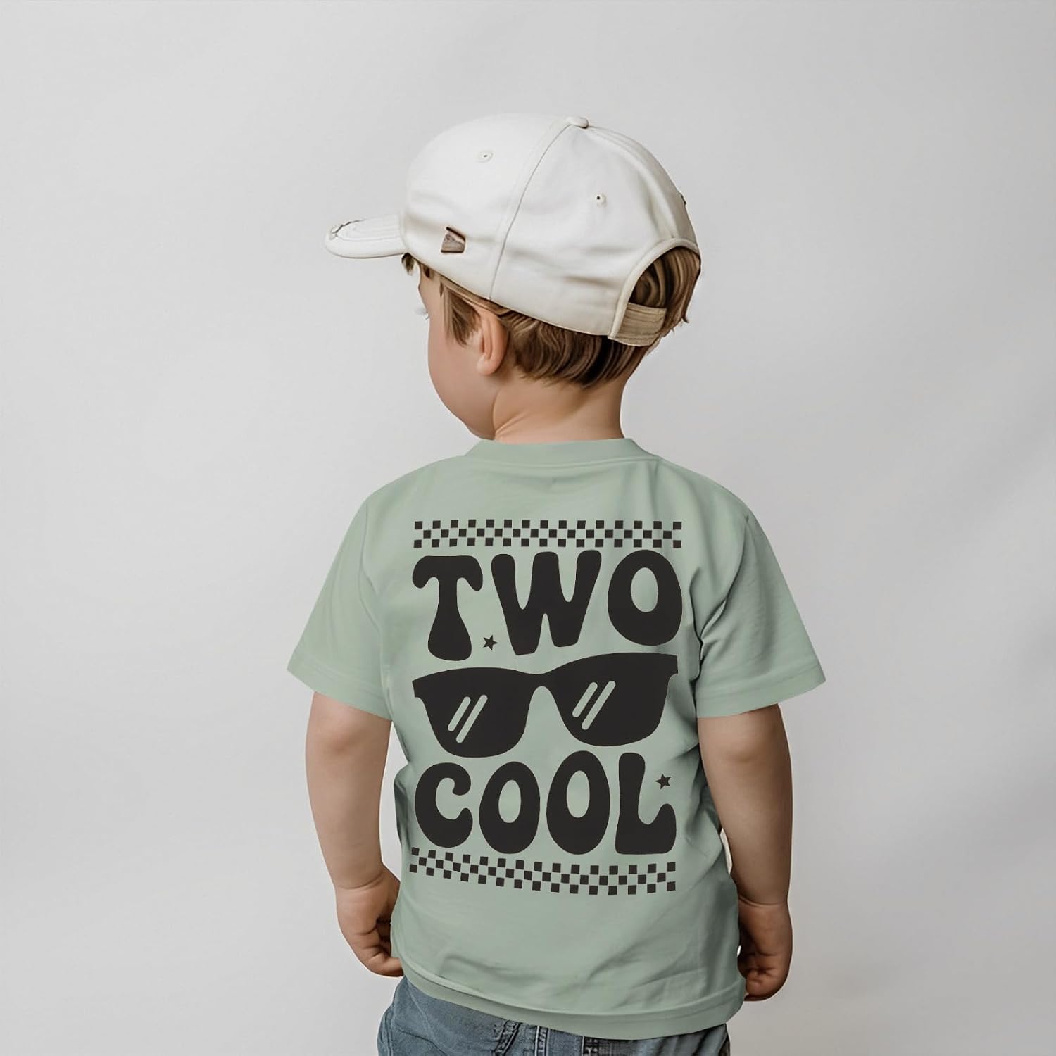 GLIGLITTR Two Cool Birthday Shirt 2nd Birthday Boy Tshirt 2 Year Old Toddler Boys Second Bday Party Short Sleeve Outfits Tops image 5