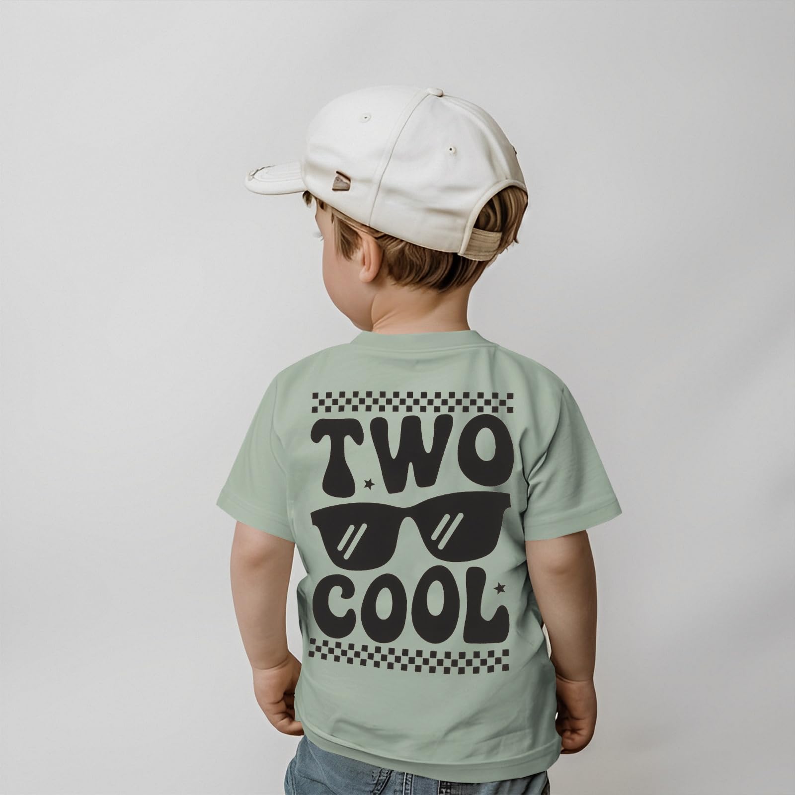 Camiseta para niño de 2 cumpleaños, camiseta para niños pequeños con letras impresora segundo cumpleaños camiseta verano manga corta niño traje de promoción de algodón camiseta de bebé