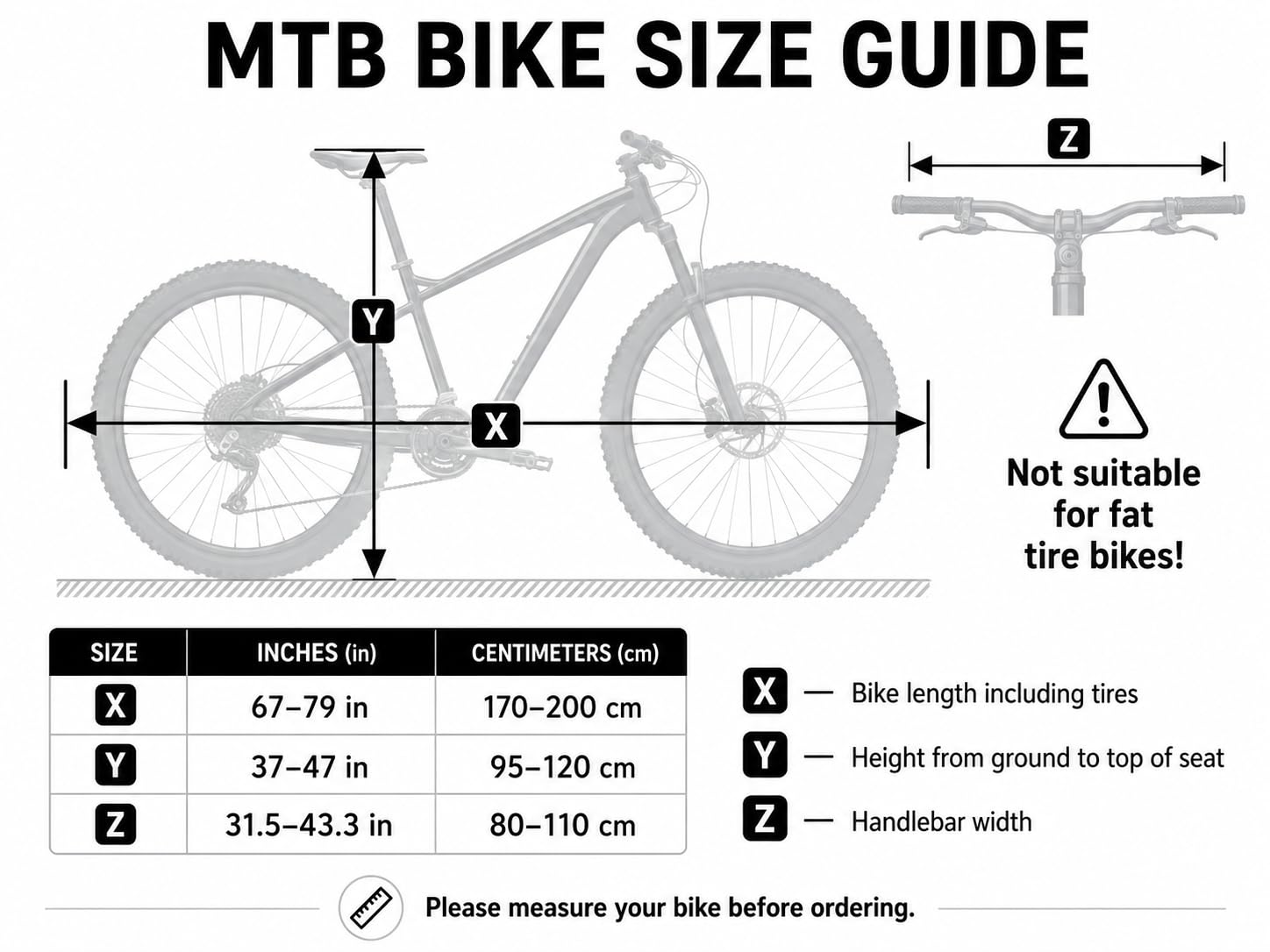 VELOSOCK Shard MTB & E-Bike Abdeckung – Schmutzabweisende Fahrradhülle für Lagerung, Transport & Fahrradträger | Dehnbarer Stoff (Standard-MTB/E-BIKE)