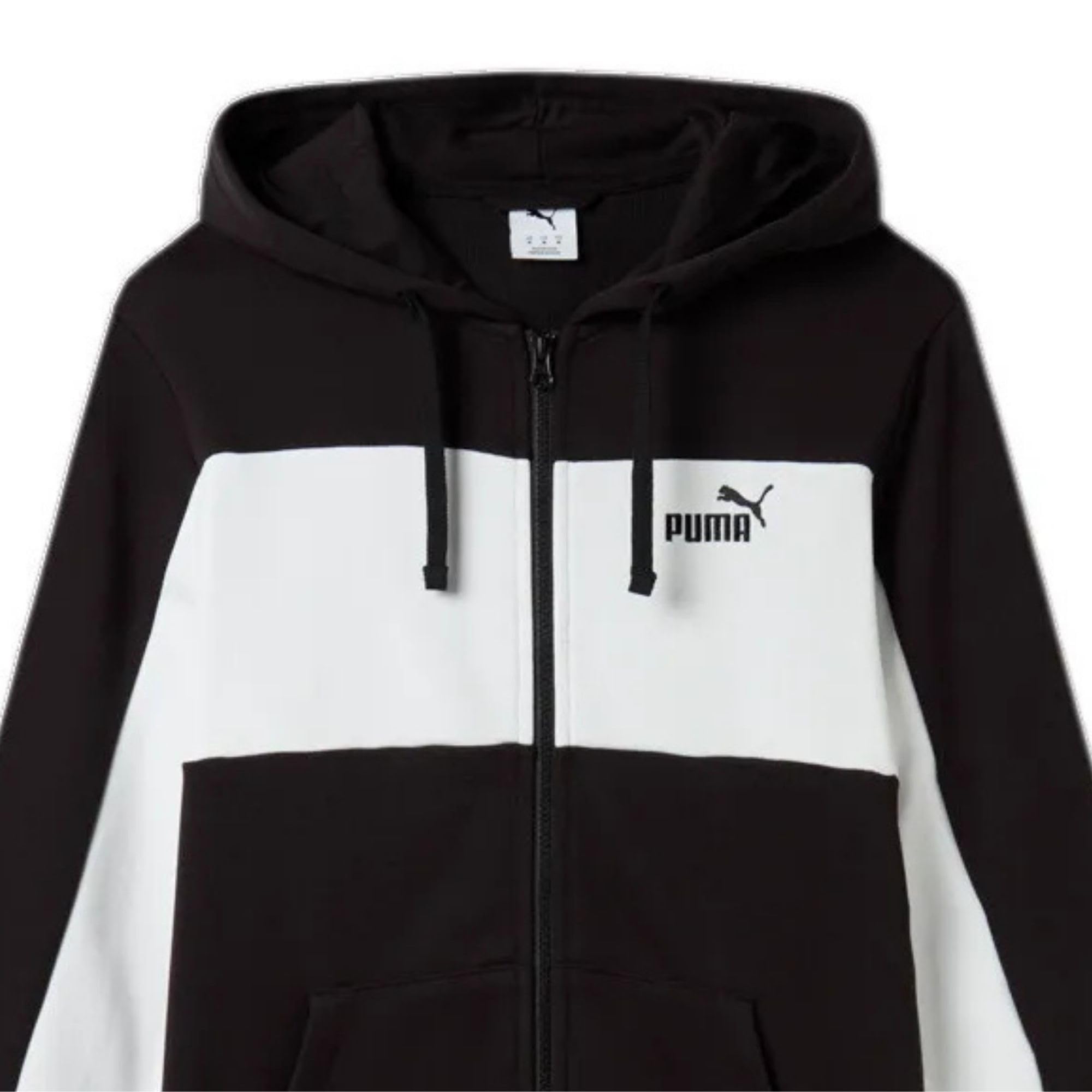 PUMA Męski dres treningowy Essentials Colourblock, czarny kod 688965-01