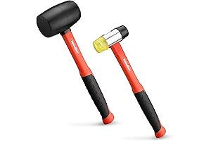 ValueMax 16oz Rubber Mallet Hammer Set: Durable, Multi-Purpose Soft Mallet Kit