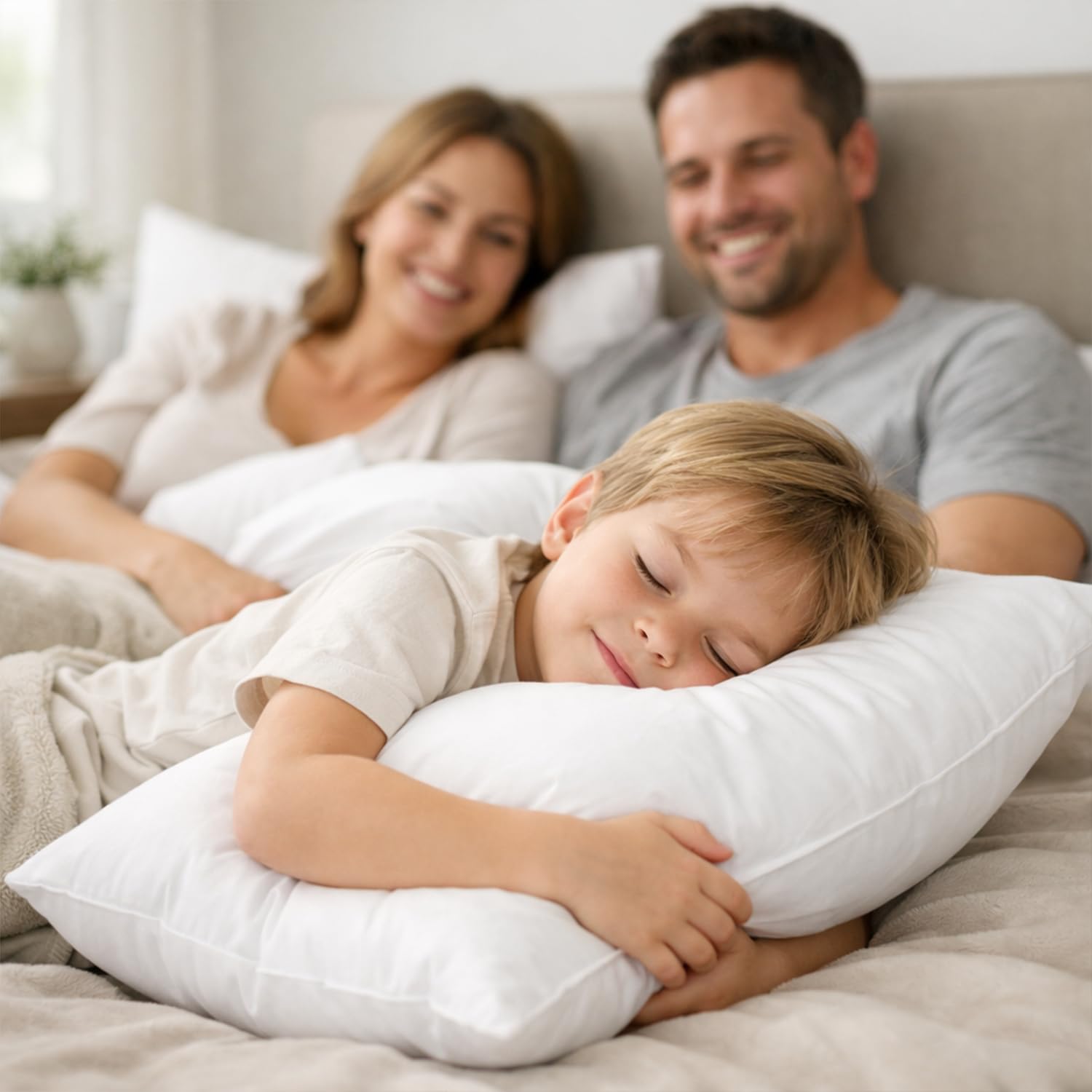 Perla Italia – Imbottitura Cuscini 50x50 Set 4 Pezzi – Interni Morbidi e Voluminosi 100% Poliestere – Antiacaro, Traspiranti, Lavabili – Ideali per Divano, Letto e Arredo Casa