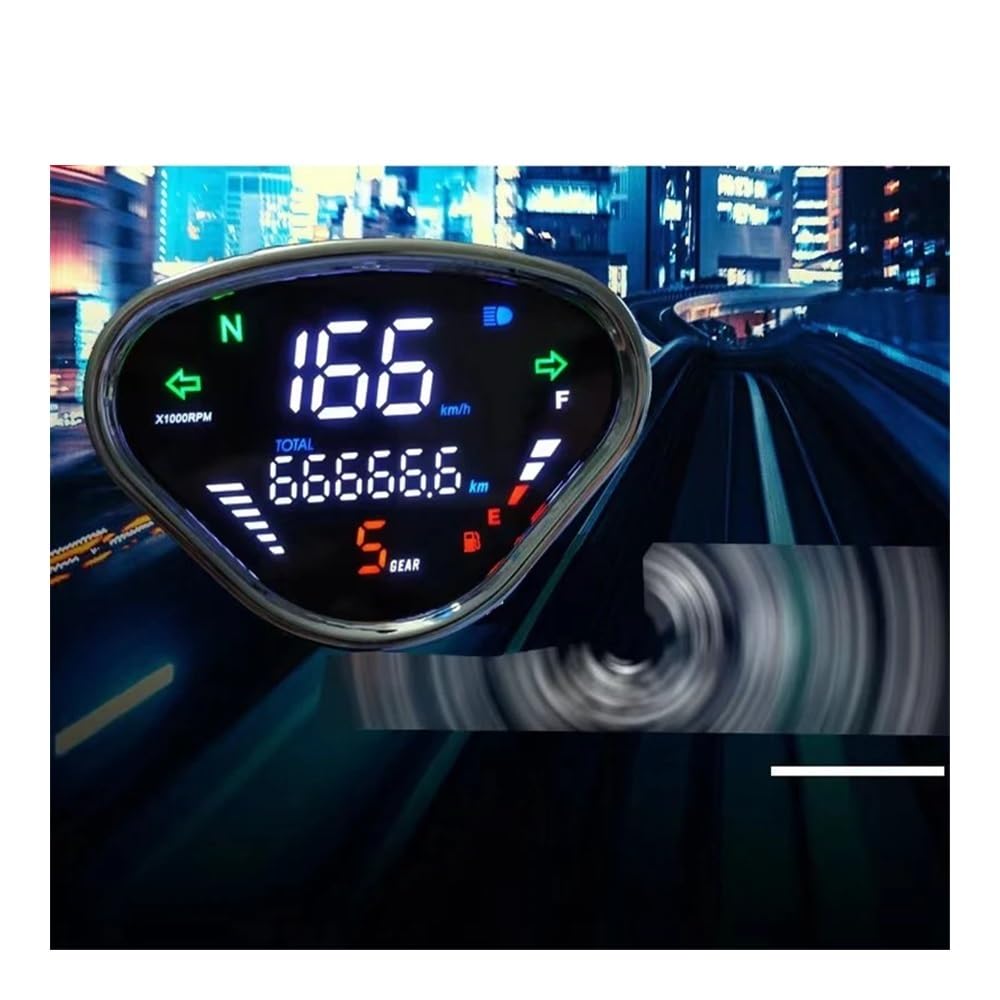 Contachilometri Misuratore Per DAX 70 CT50 CT70 PER Jialing70 Moto METER DIGITALE Contachilometri LED Strumento Di Montaggio Regolabile Tempo Di Guida