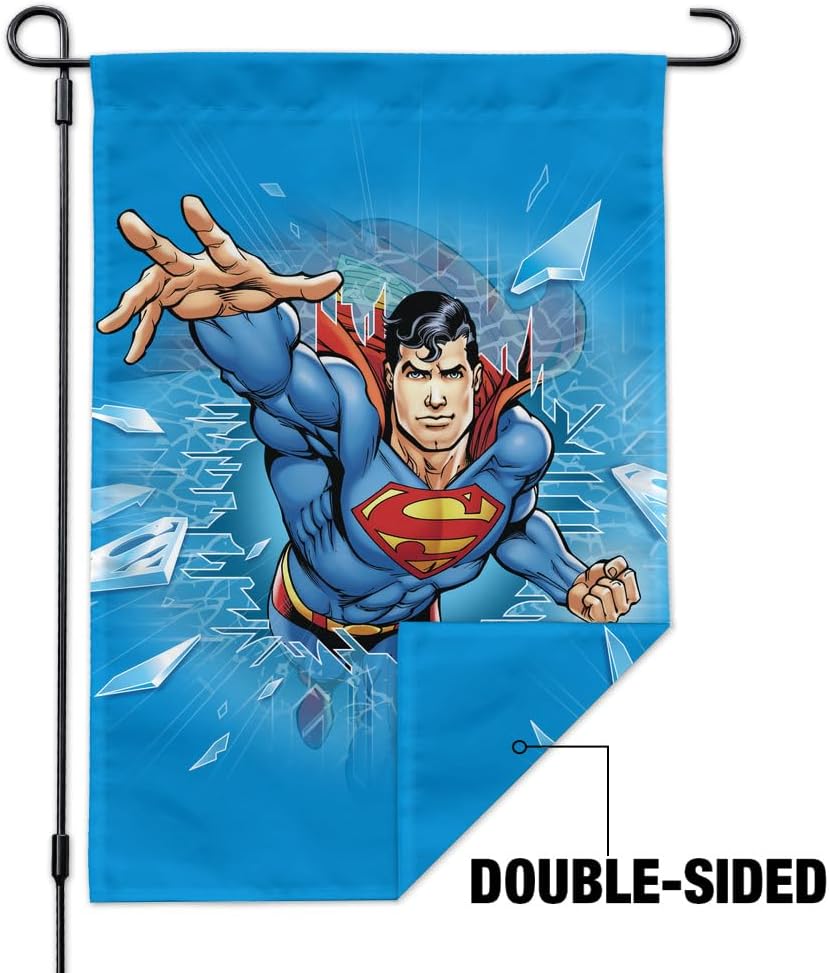 Superman Breaking the Ice Garden Yard Flag
