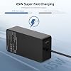 65W Charger Compatible with Microsoft Surface Pro Charger, Surface Pro 3/4/ 5/6/7/8/9/10/11/X, Surface Laptop 1/2/3/4/5/6/7 Surface Book 1/2 Surface Go 1/2/3 Windows Power Supply Adapter