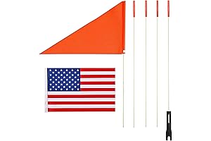 Bike Safety Flag American Flag USA Flag Banner 6 Ft High Visibility...