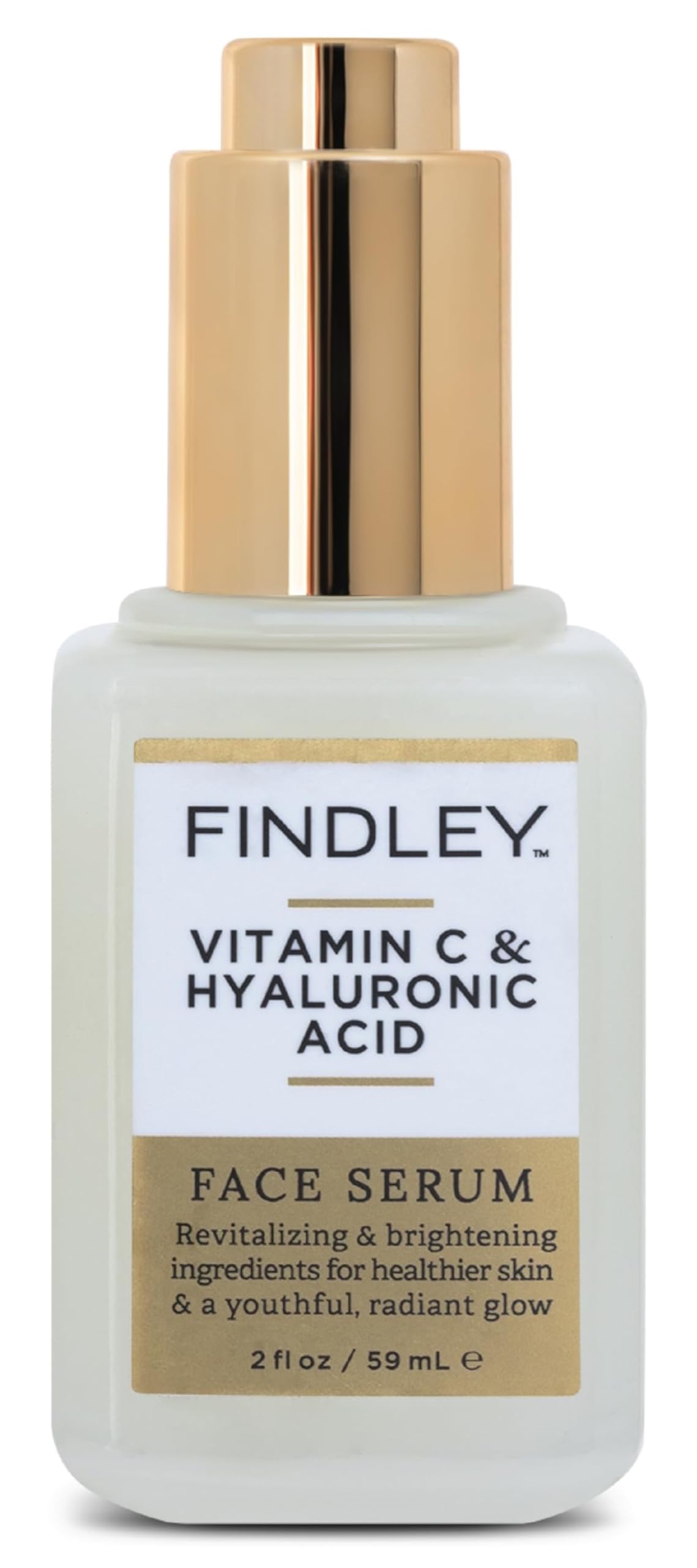 FindleyVitamin C & Hyaluronic Acid Face Serum | Revitalizing & Brightening | Healthier Skin & a Youthful, Radiant Glow (2 Fl Oz)