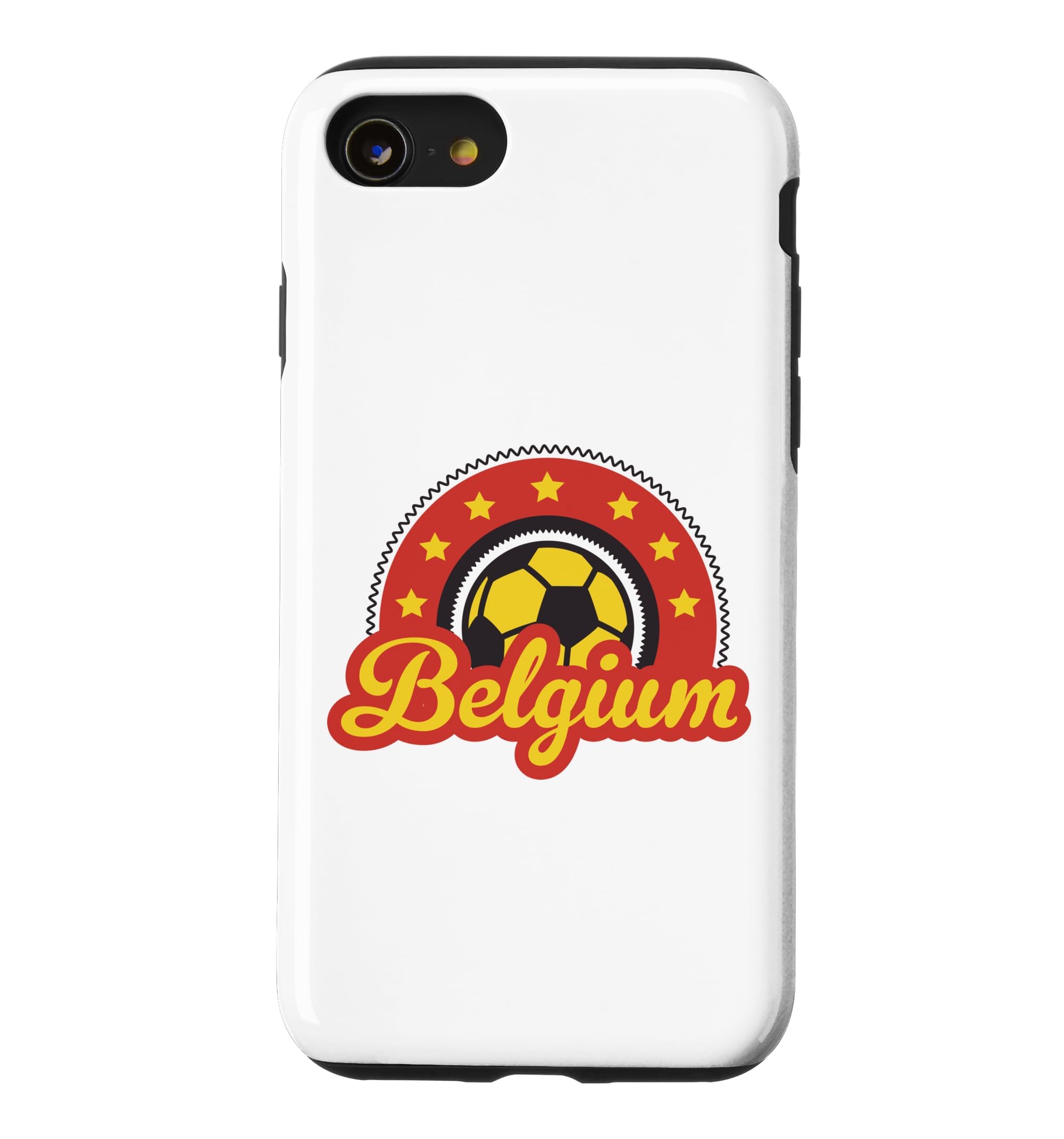 Belgium Star World Cup Football Outline Case for iPhone SE (2020) / 7 / 8