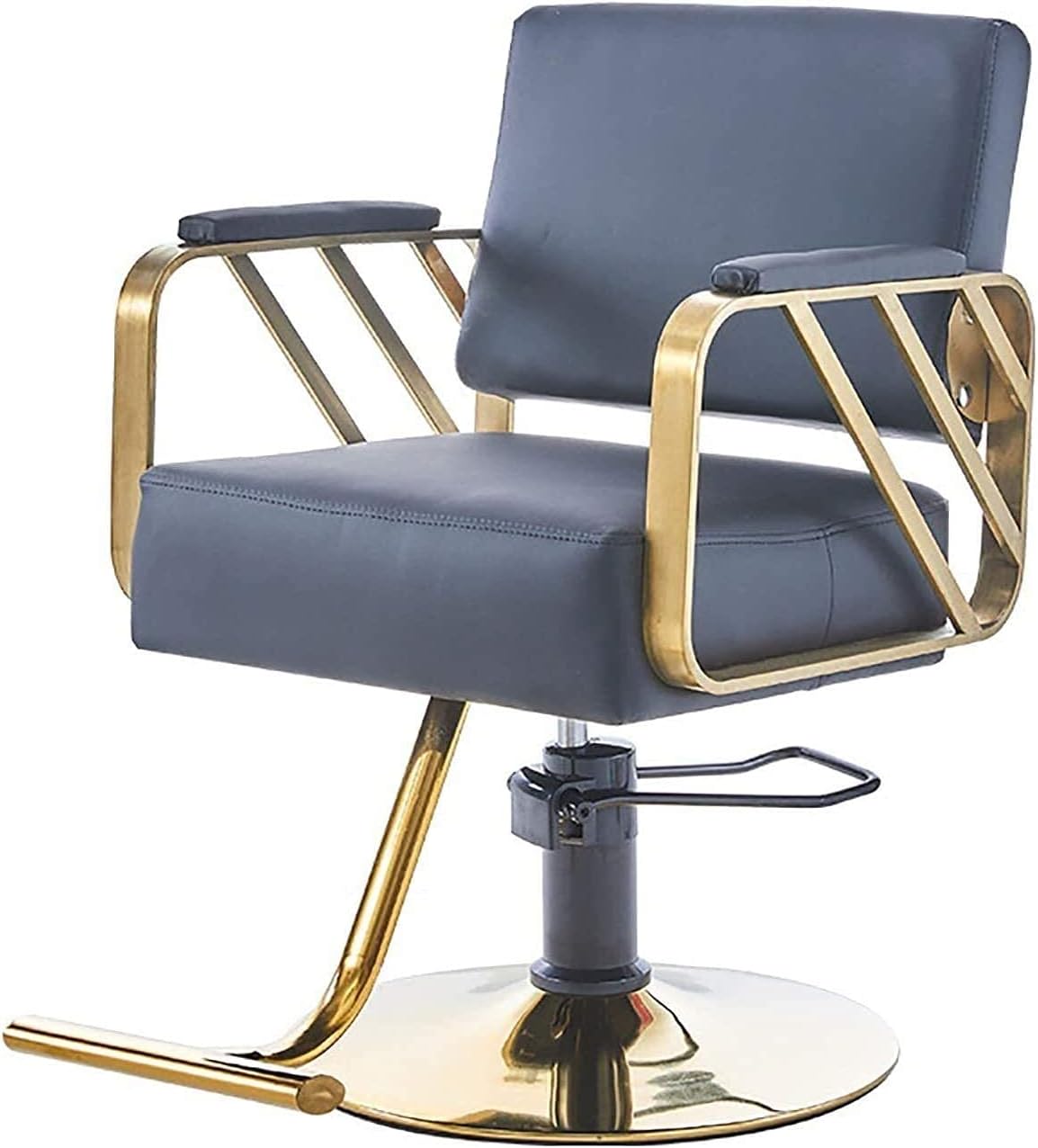 Salon Recliner Salon Chair Hydraulic Lifting and Rotating Stainless Steel Chair High Elastic Sponge Tattoo Chair for Salon Beauty Equipment