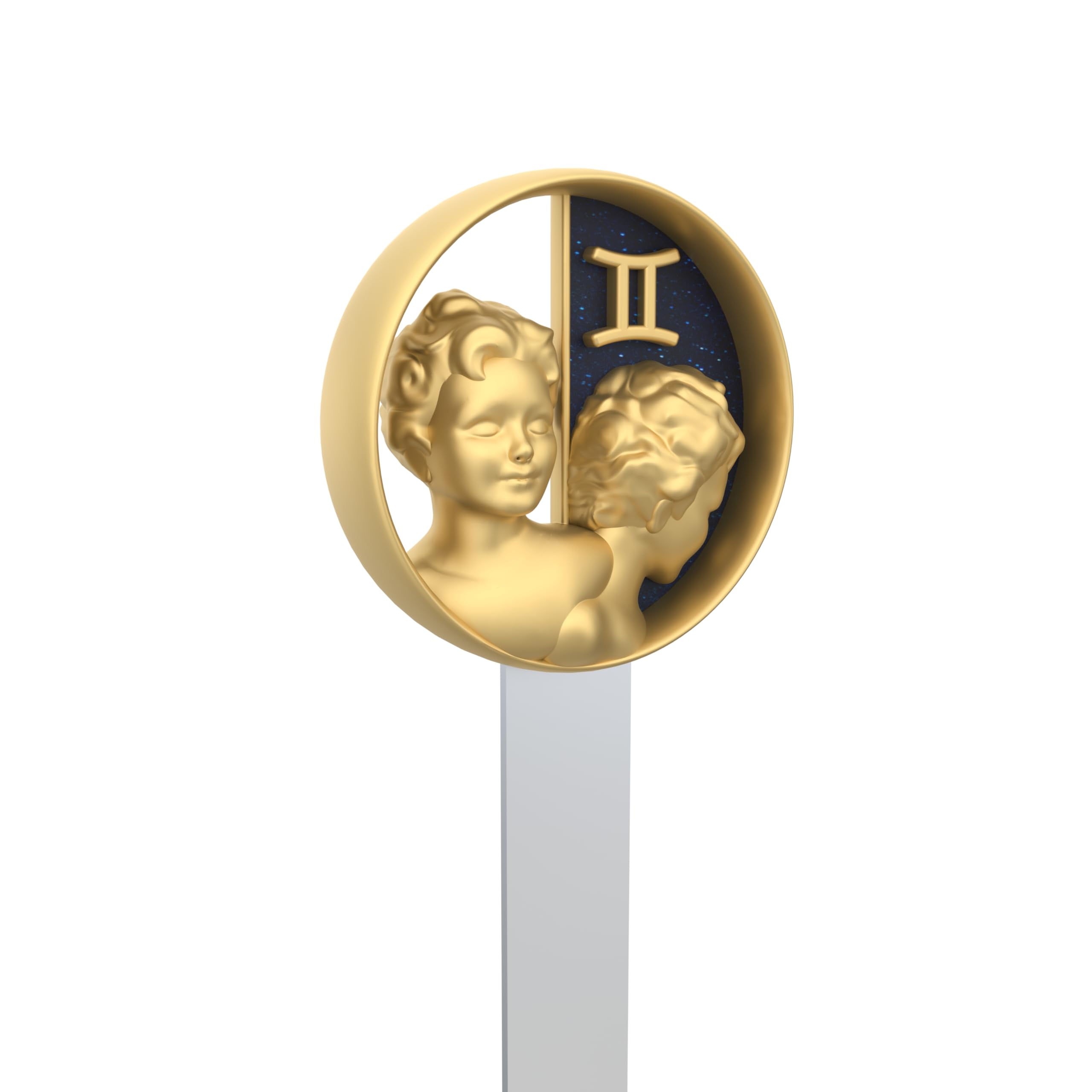 METALMORPHOSE Gemini Zodiac Sign Bookmark – Gemini Astrological Sign – Gift for Men, Women and Children
