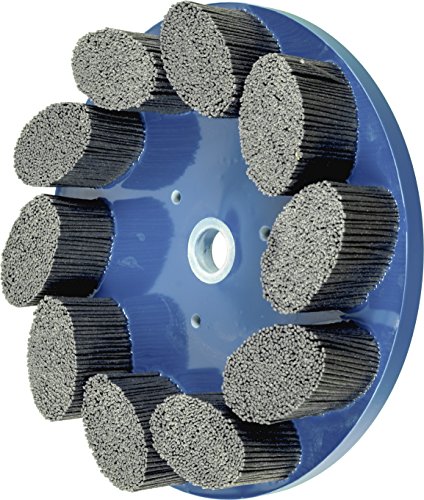 Image of PFERD M-Brad Standard Density Composite Disc Brush, 10 inch Diameter, 0.045 inch x 0.090 inch Filament, Silicon Carbide, 1340 RPM, 80 Grit - Part 83974
