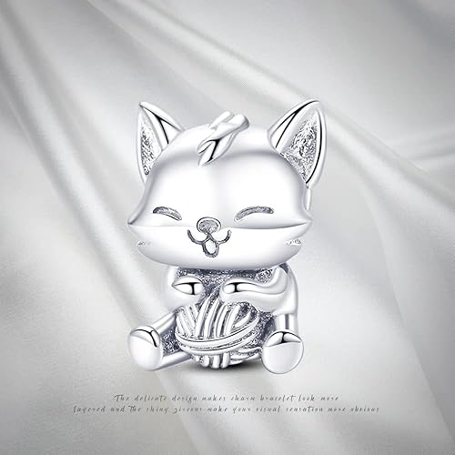 Miniatura 5 de Pandach - Dije de animal para pulseras de mujer, compatible con pulseras de dijes, de plata esterlina 925, colgante con dije de cuentas, joyería