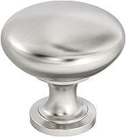 Amerock Edona Satin Nickel Cabinet Knobs 1-1/4 Inch (32mm) Diameter - Pack of 25 Premium Drawer Hardware