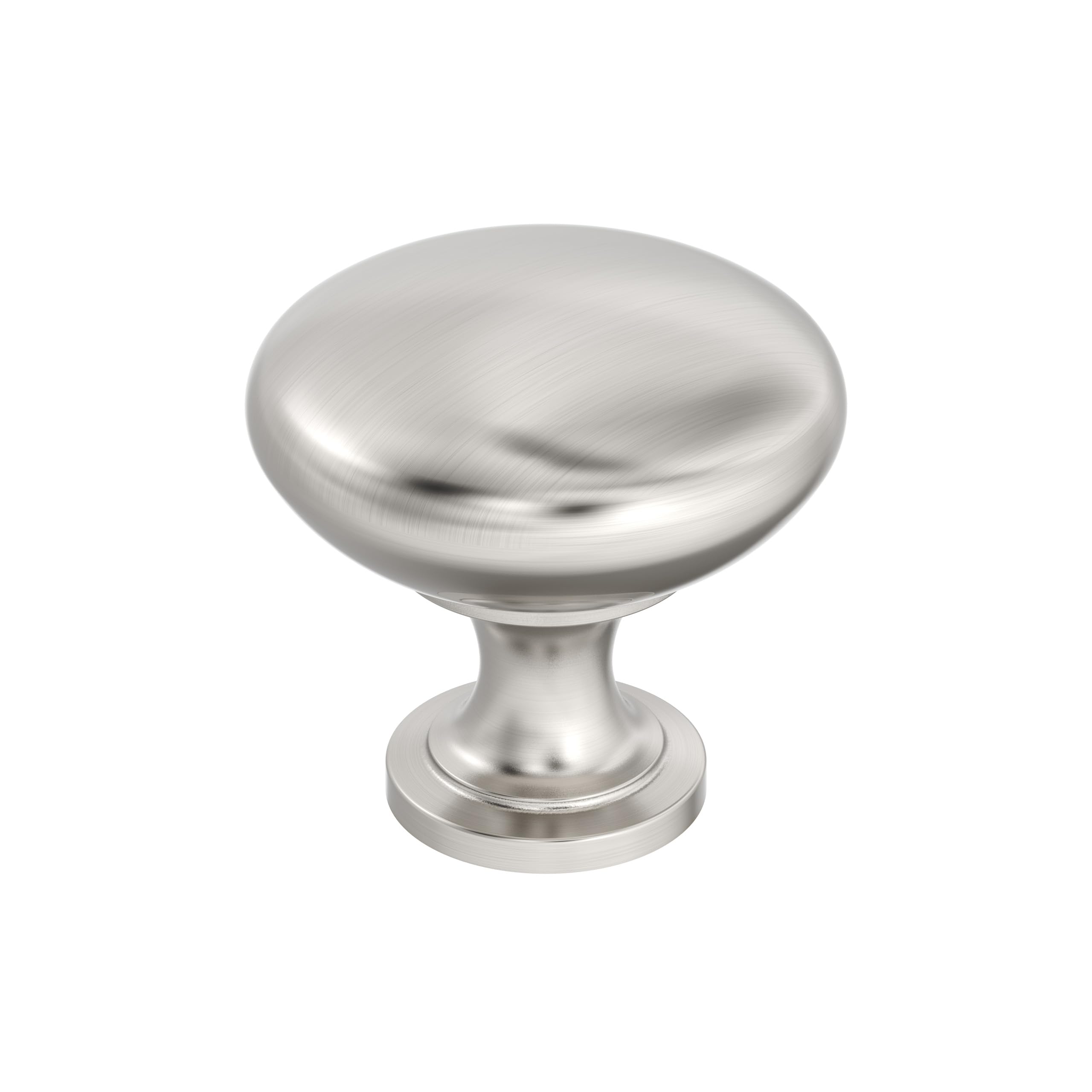 Amerock | Cabinet Knob | Satin Nickel | 1-1/4 inch (32 mm) Diameter | Edona | 25 Pack | Drawer Knob | Cabinet Hardware
