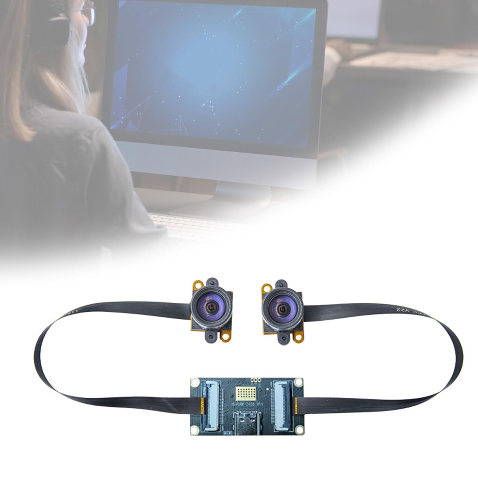 Obiettivo webcam USB, 120 fps, acquisizione a velocità rapida, risoluzione 2560 x 720, per più piattaforme, fotocamera USB industriale