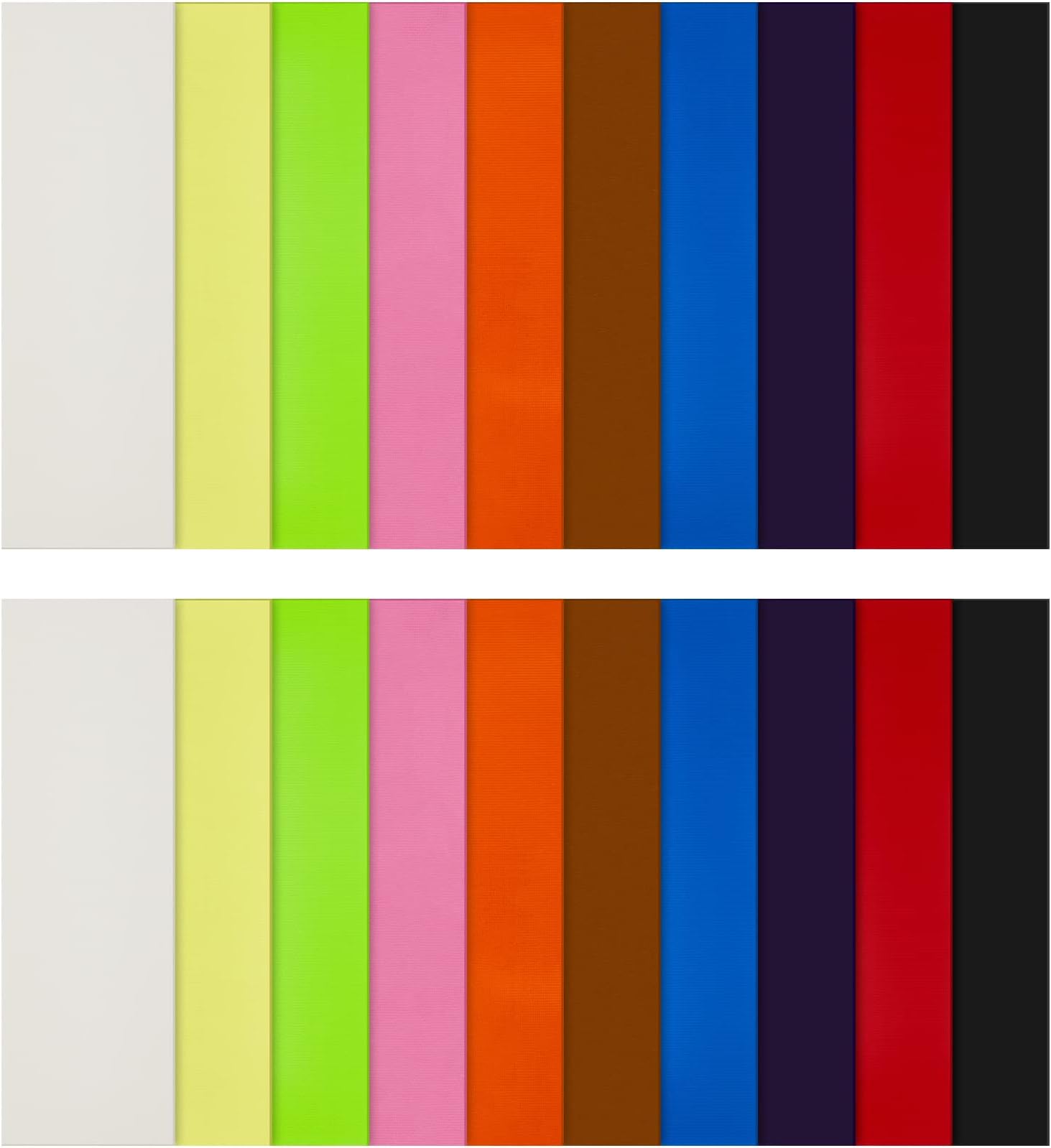 Tinlade 20 Pcs G10 Spacer Sheet 6.3 x 2 x 0.04 Inches G10 Knife Handle Spacer Material Scale Liners Material for Knife Making Tool Kit, 10 Colors