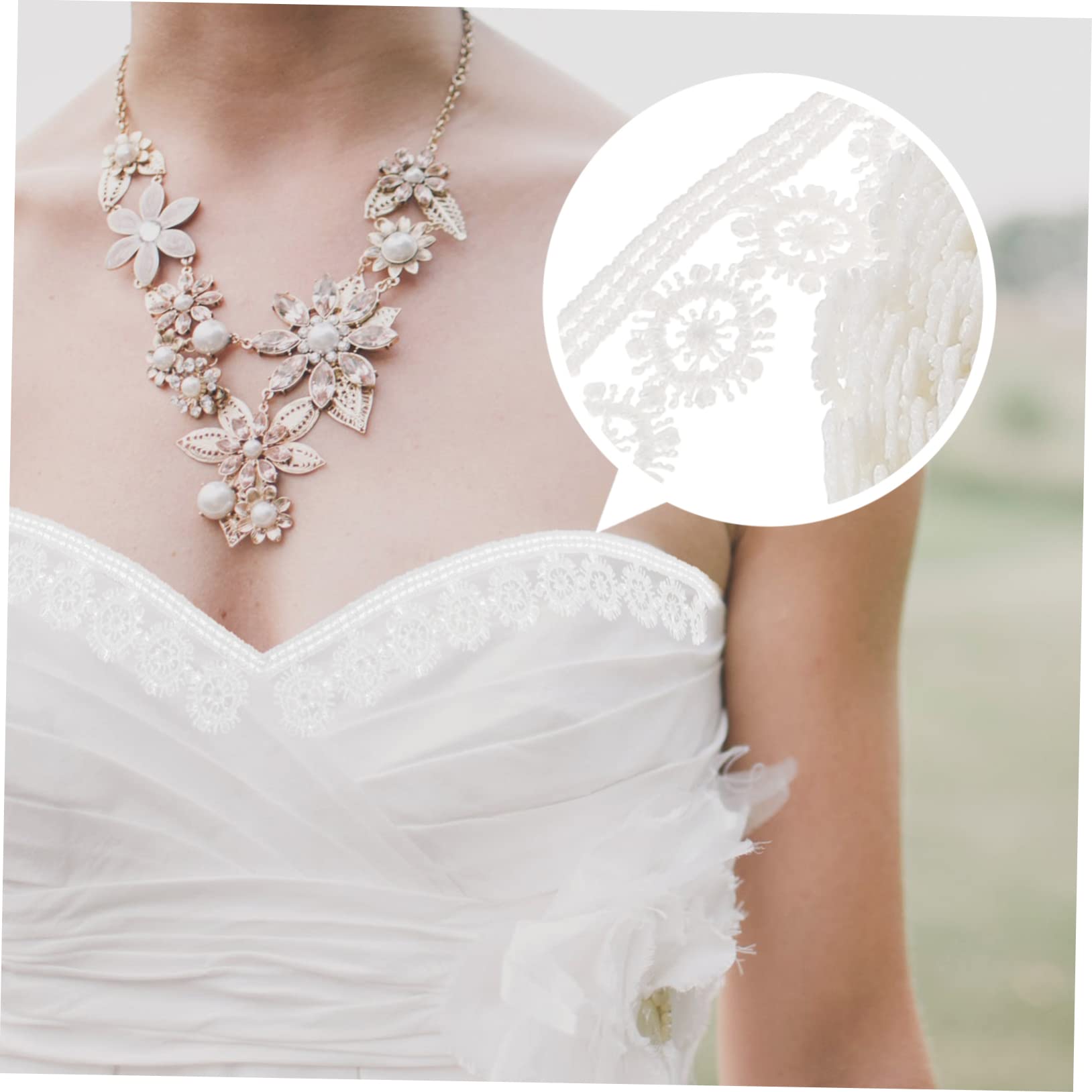 Tofficu 4rotoli Nastro Pizzo Decorativo Nastro Per Matrimonio Fai Da Te Decorazioni e Cucito Tessuto Morbido e Versatile Yarde Per Creazioni Artigianali