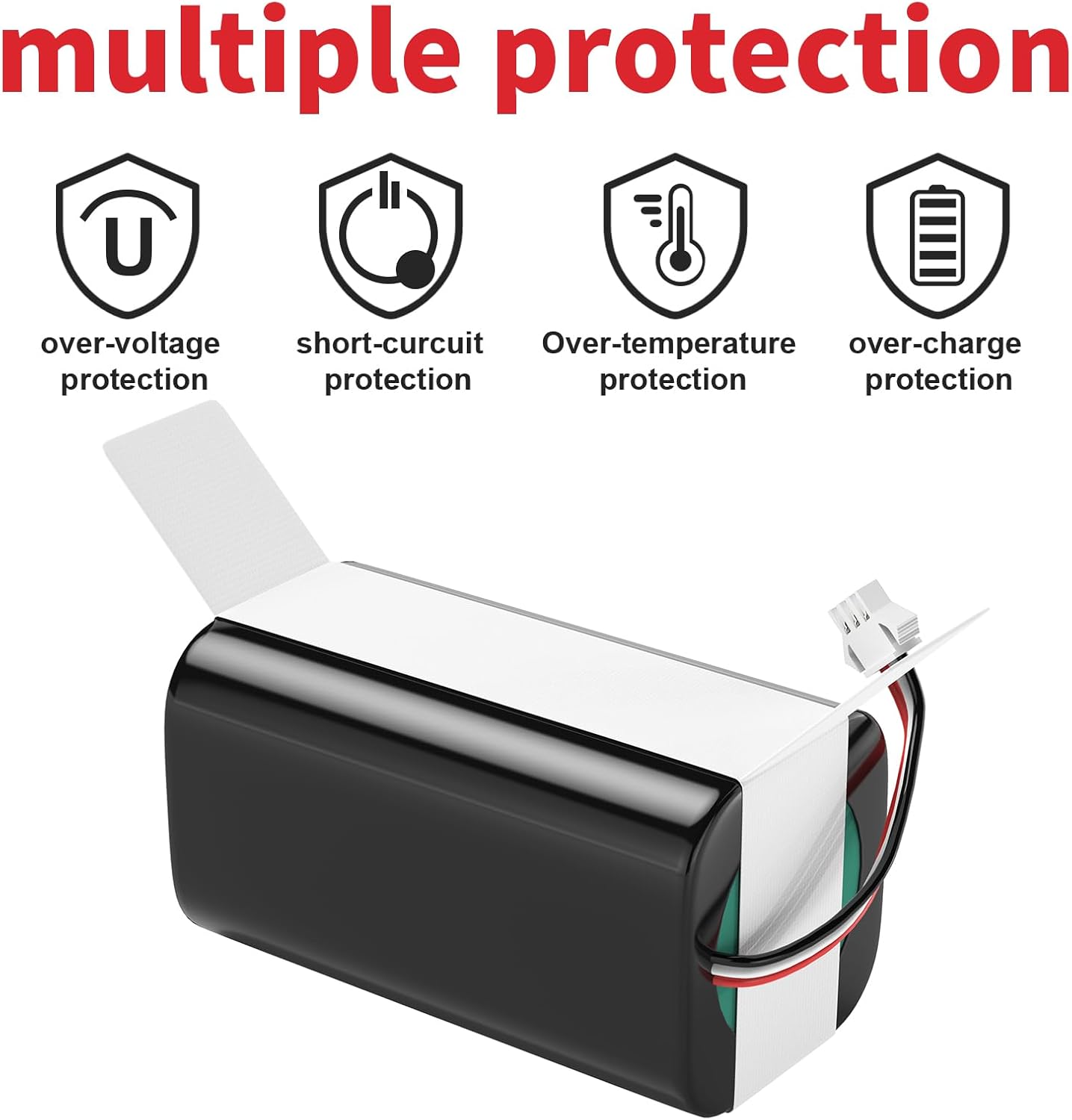 Replacement Battery 2 Pack for Eufy X10 Pro Omni Robotic, Compatible eufy Accessory for X10 Pro Omni Robotic Vacuum Rechargeable Battery – Typicatcapacty:3200mAh