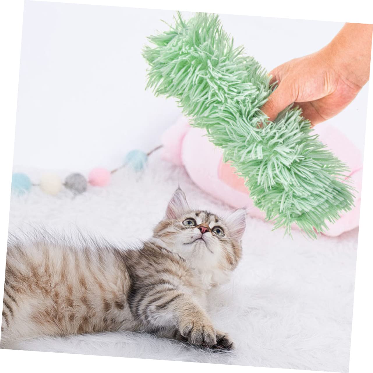 DOITOOL 9 Piezas Juguete de gatera Juguetes para Masticar Hueso de Juguete Peluche Juguetes para Gatos Regalo para Mascotas Relleno Suministros de Mascotas Producto