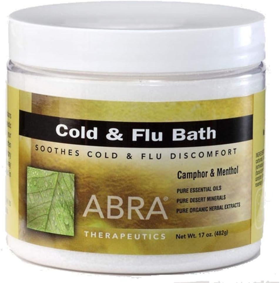 Cold and Flu Bath, Camphor & Menthol, 17 oz (482 g)