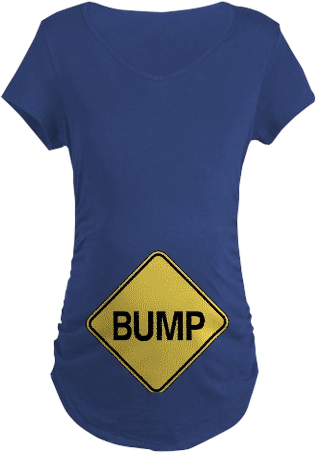 CafePress Baby Bump Maternity Dark T Shirt Women's Maternity Ruched Side T-Shirt