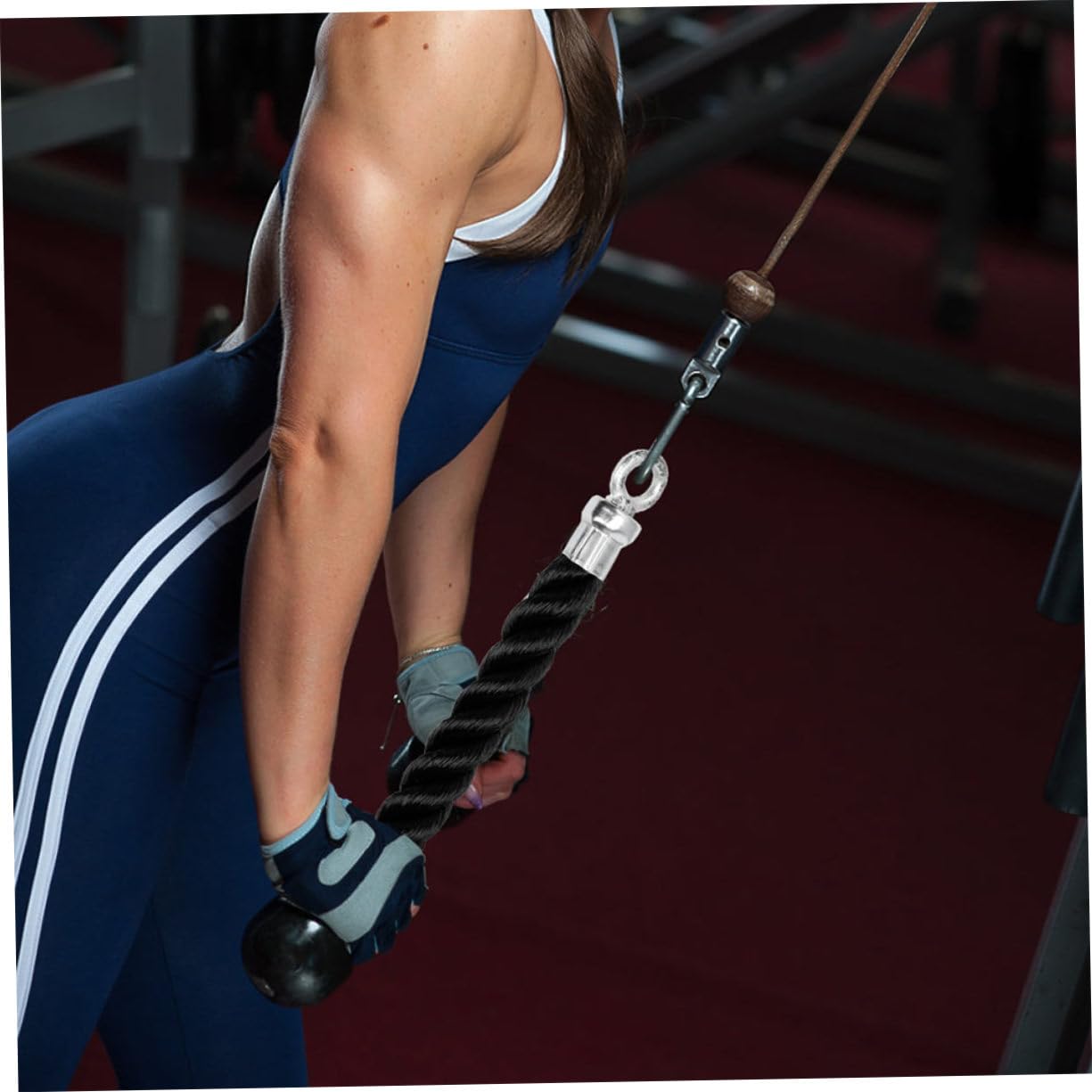 Mipcase Cuerda De Tríceps De Alta Resistencia para Ejercicios De para Gimnasio Accesorio para Entrenamientos De Bíceps Espalda Y