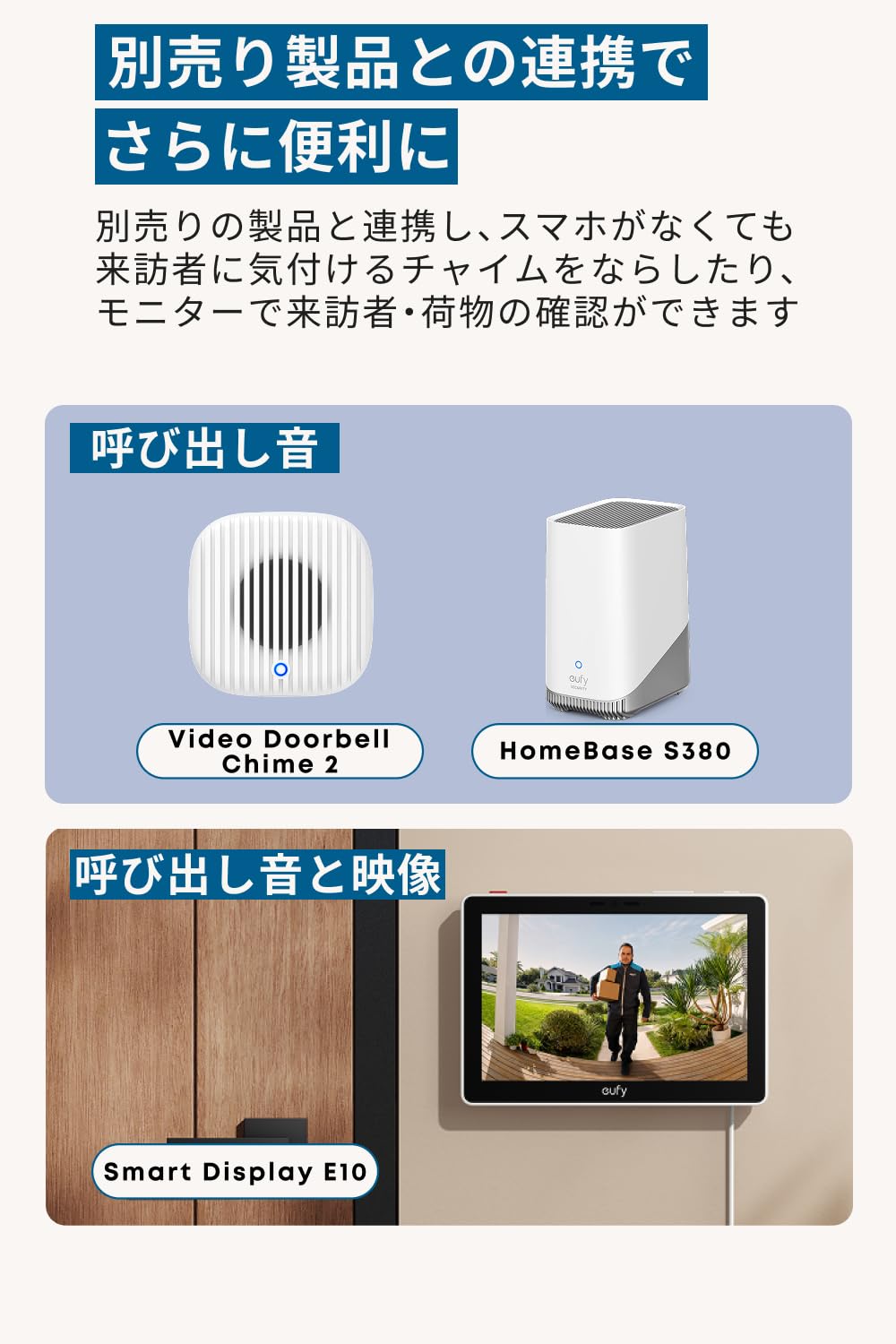 Amazon.co.jp: Anker Eufy (ユーフィ) Video Doorbell E340 (スマホ